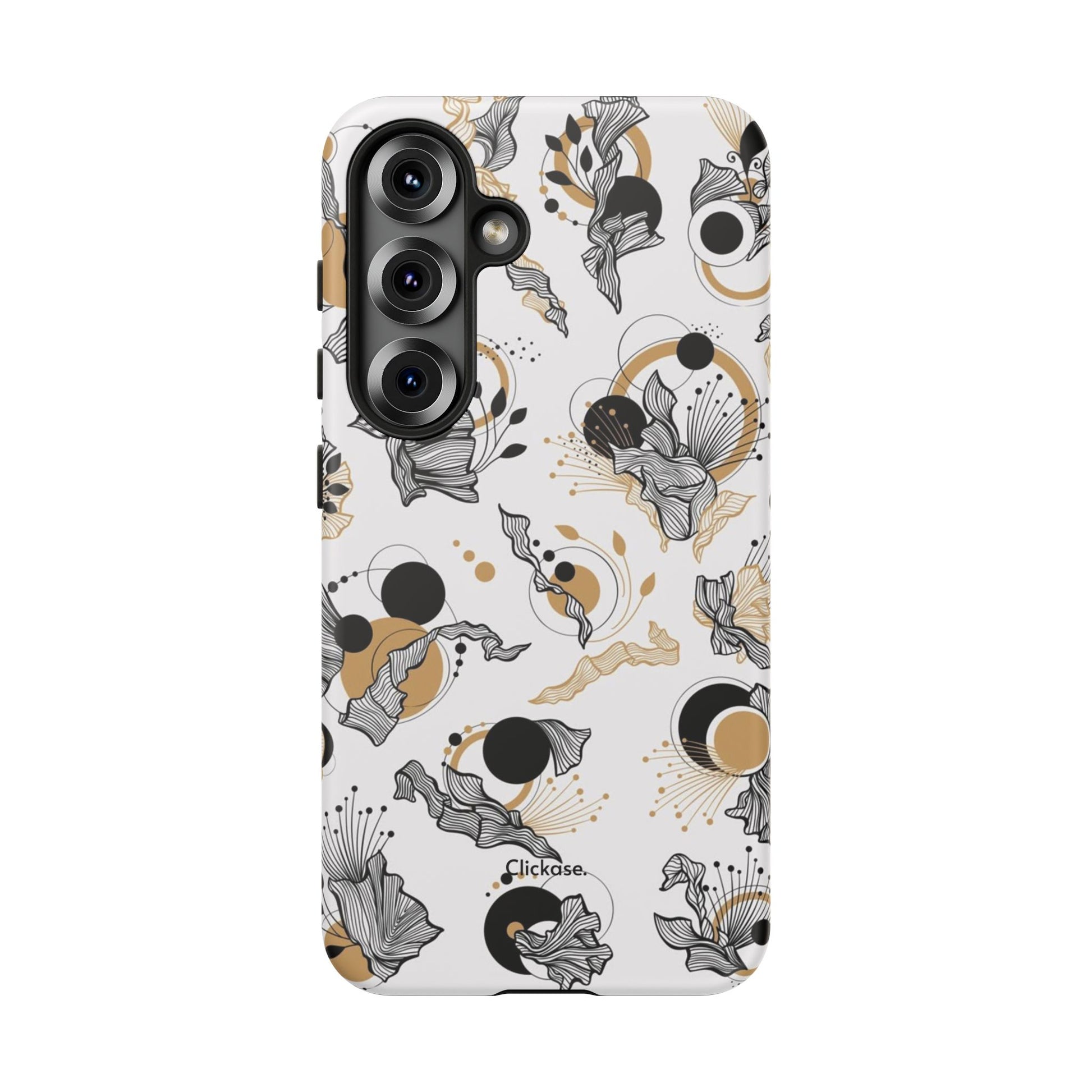 Abstract Floral Design Tough Phone Cases by
