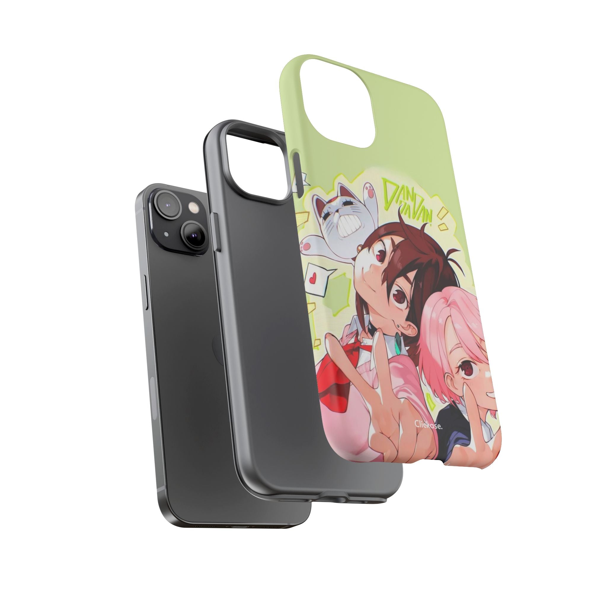 Momo & Aira - Dan Da Dan Tough Phone CasePhone CaseClickase®Momo & Aira