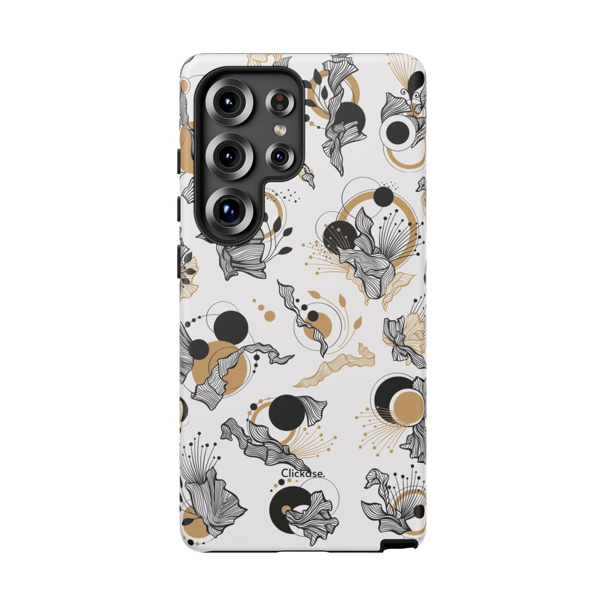 Abstract Floral Design Tough Phone Cases by