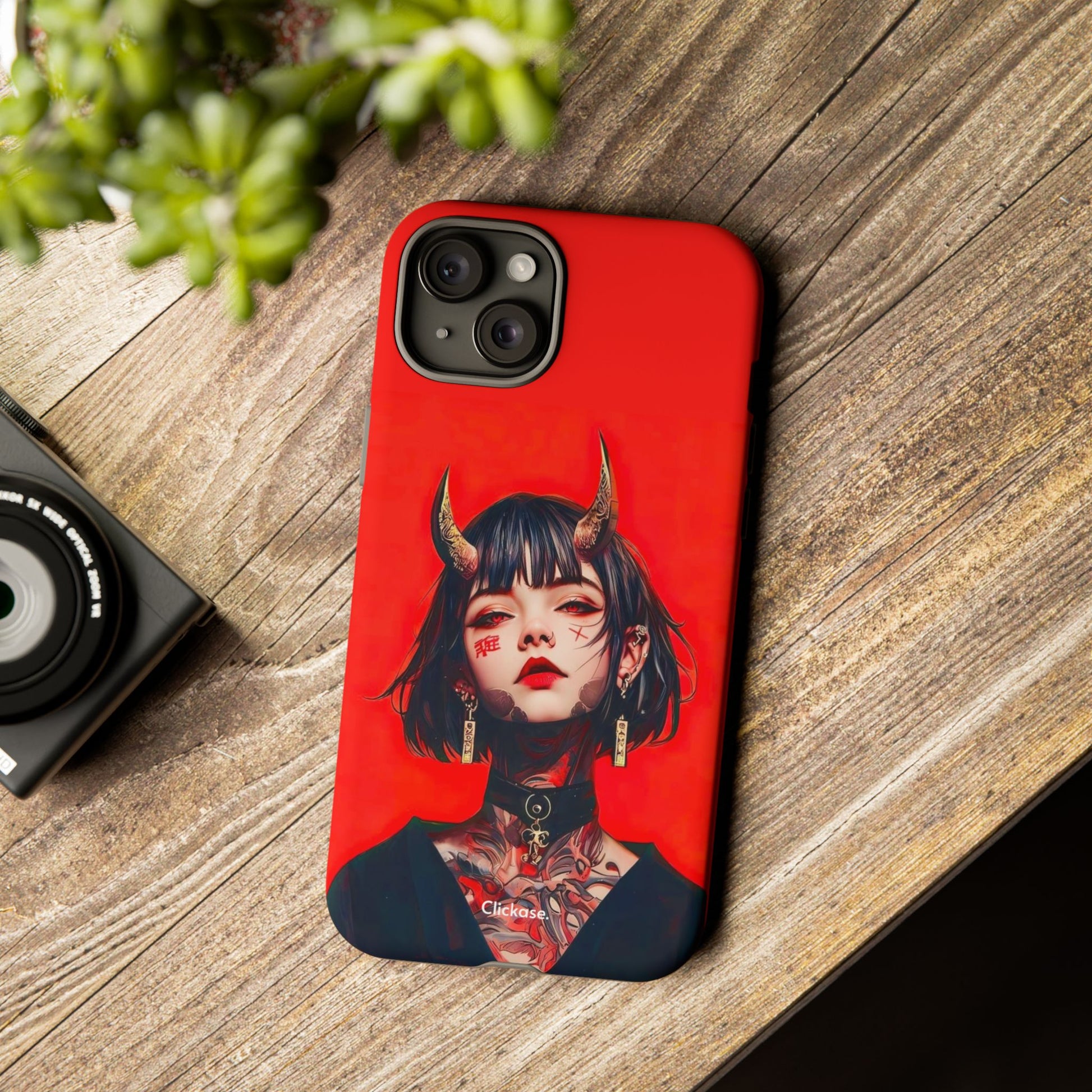 Stylish Phone Case with Edgy Design, Unique Phone Cover, Gothic Aesthetic Accessories, Trendy Cell Phone Case, Perfect Gift for Teens by