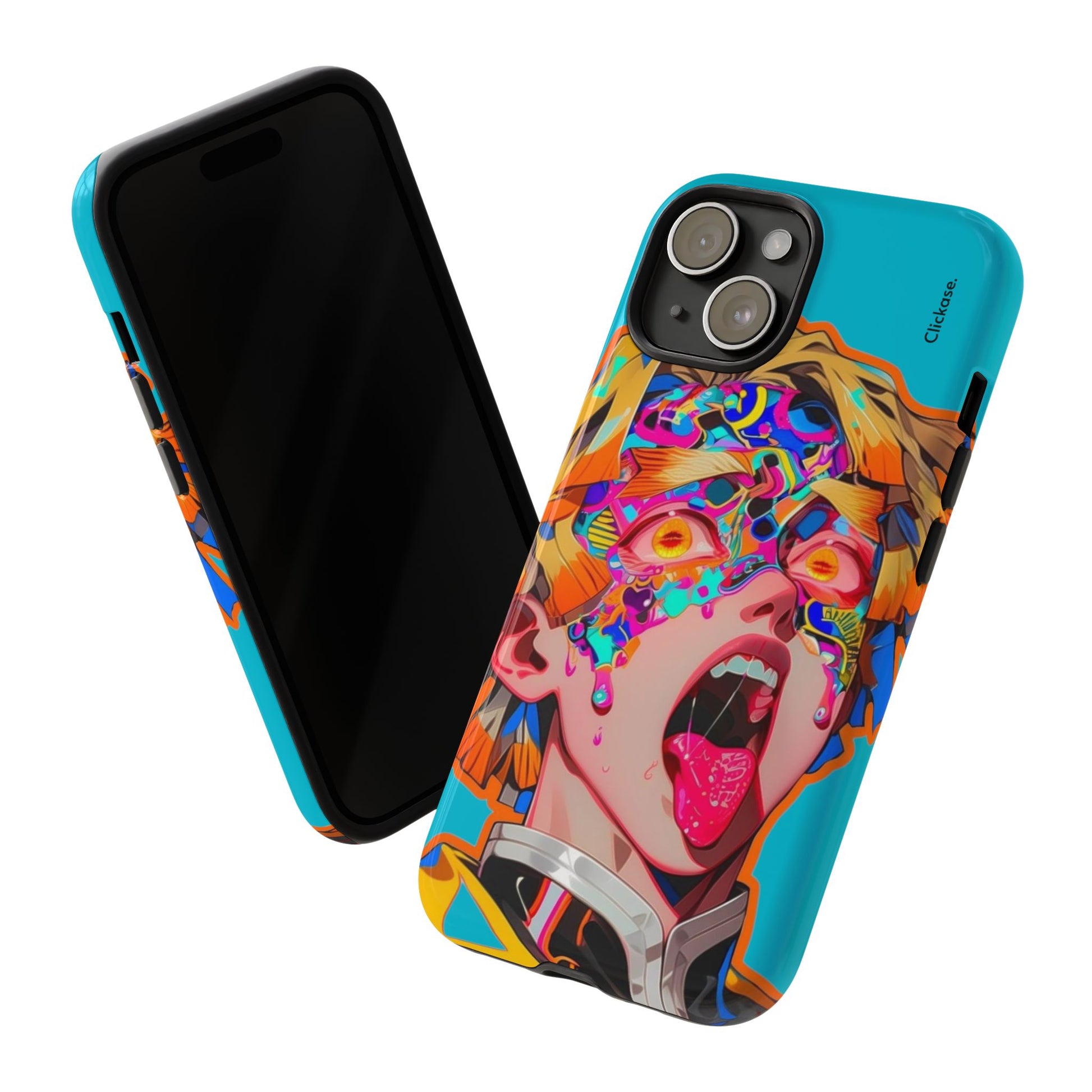 Zenitsu Agatsuma – Neon Thunder Pop Art Tough Phone Case by