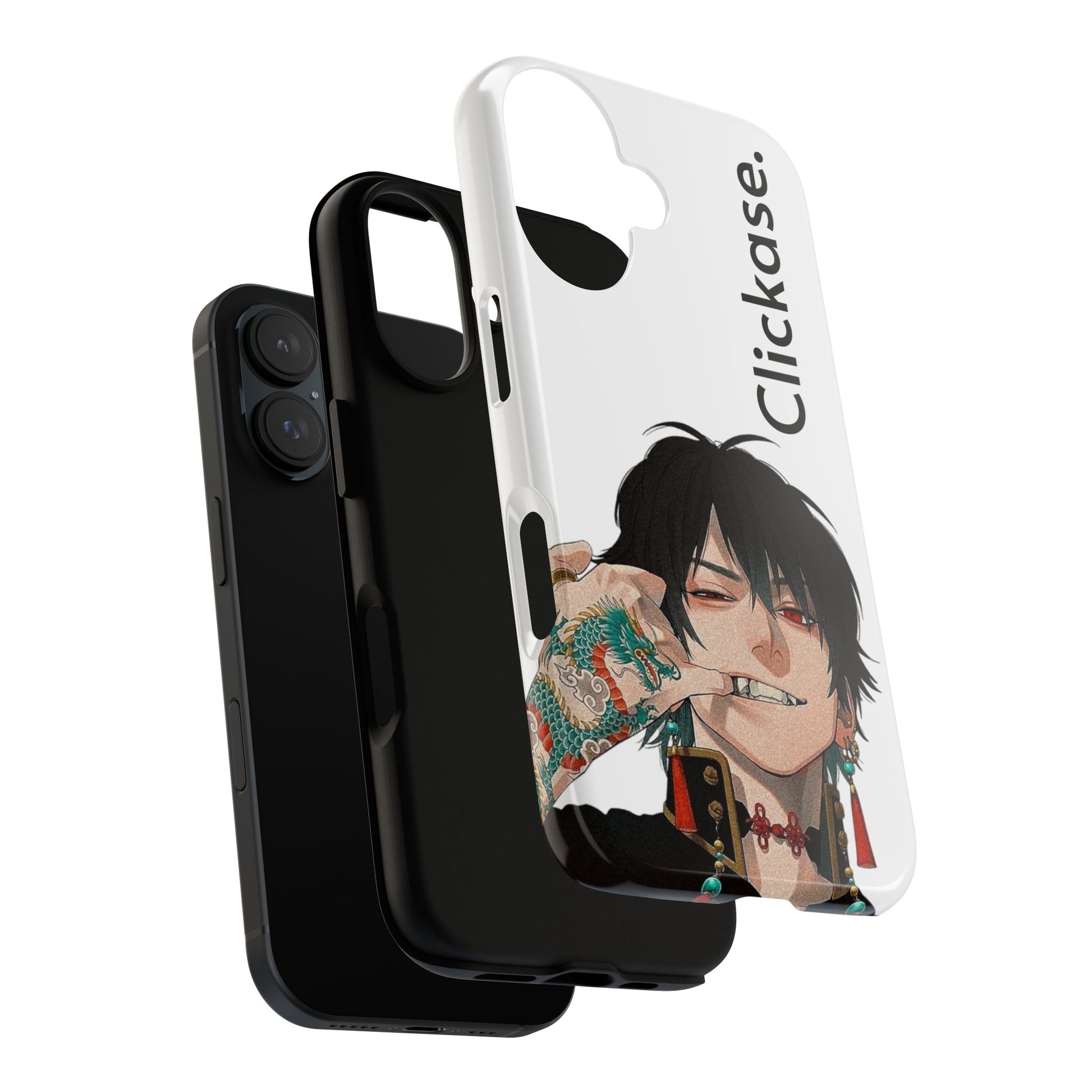 Edgy Anime Rebel Character - Tough Phone Case by