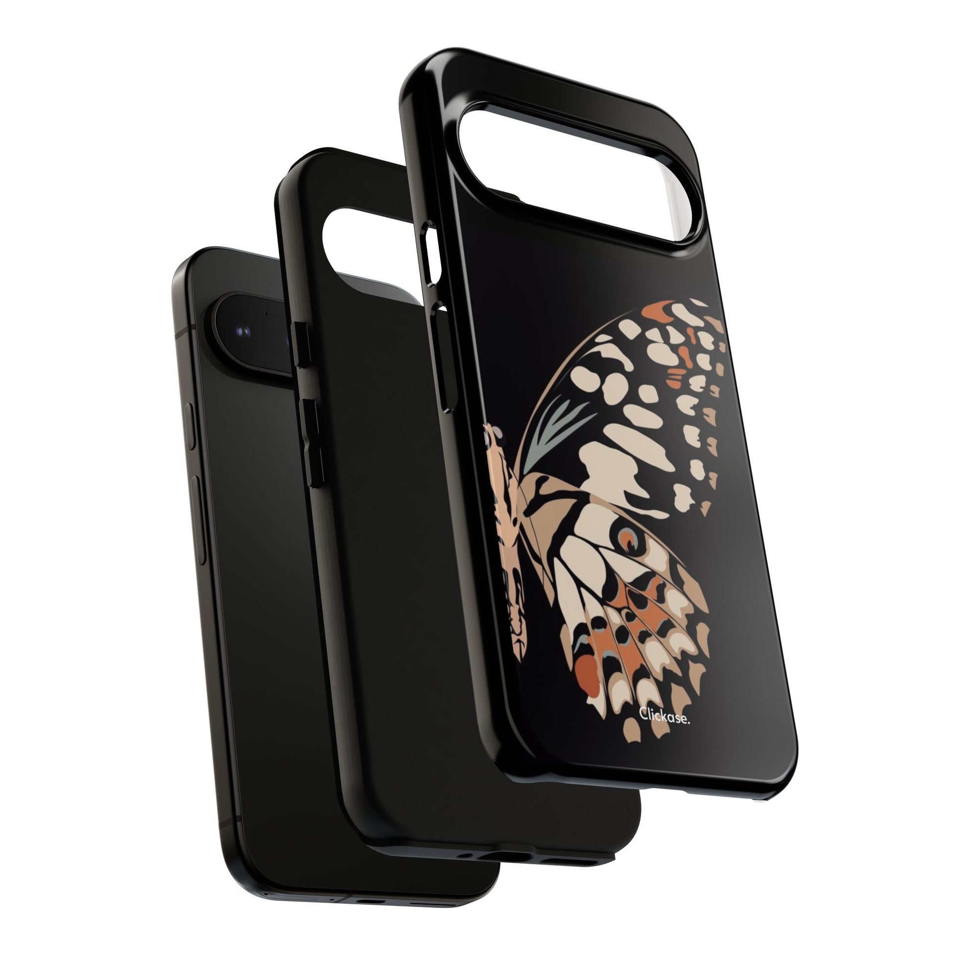 Butterfly Black Tough Phone Case by