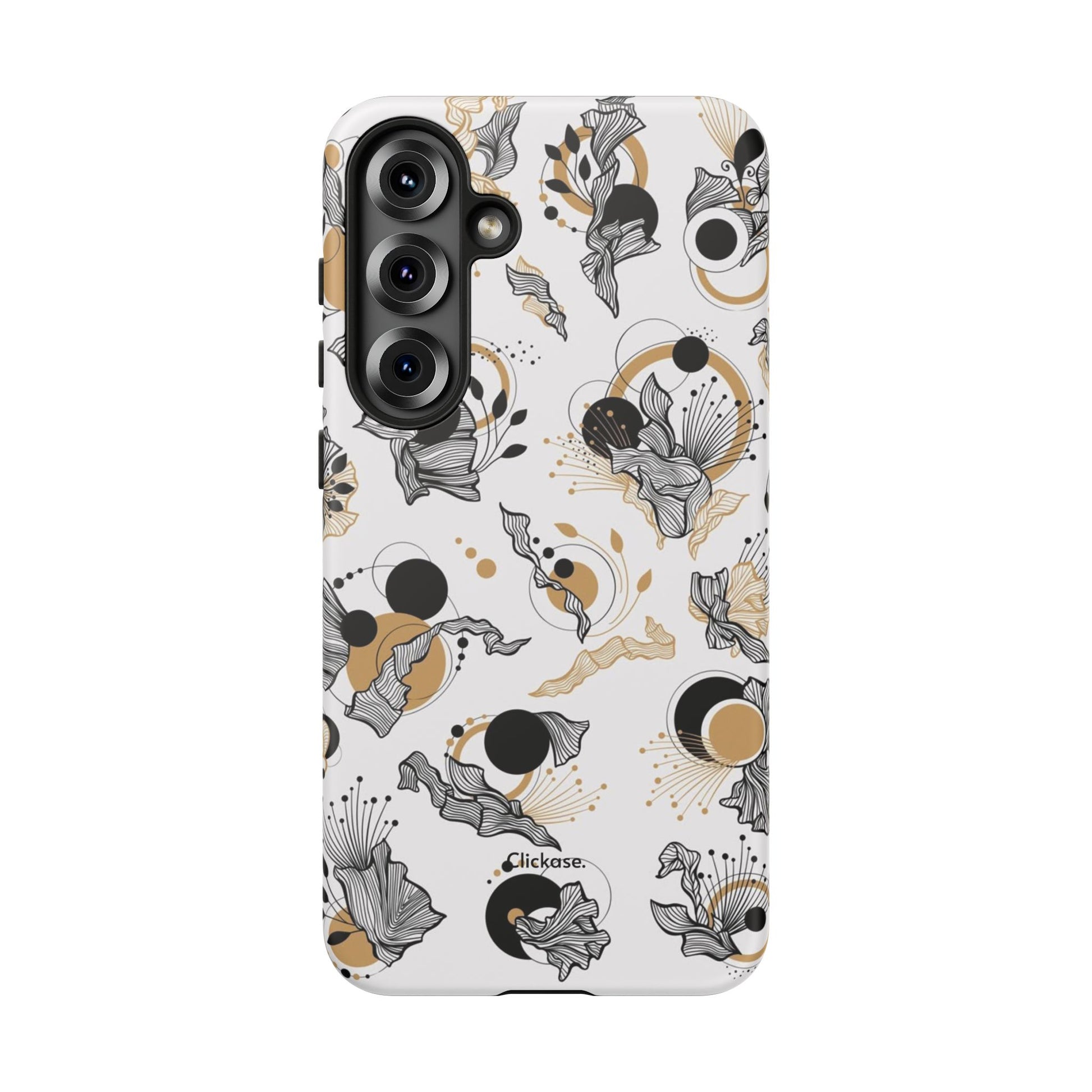 Abstract Floral Design Tough Phone Cases by