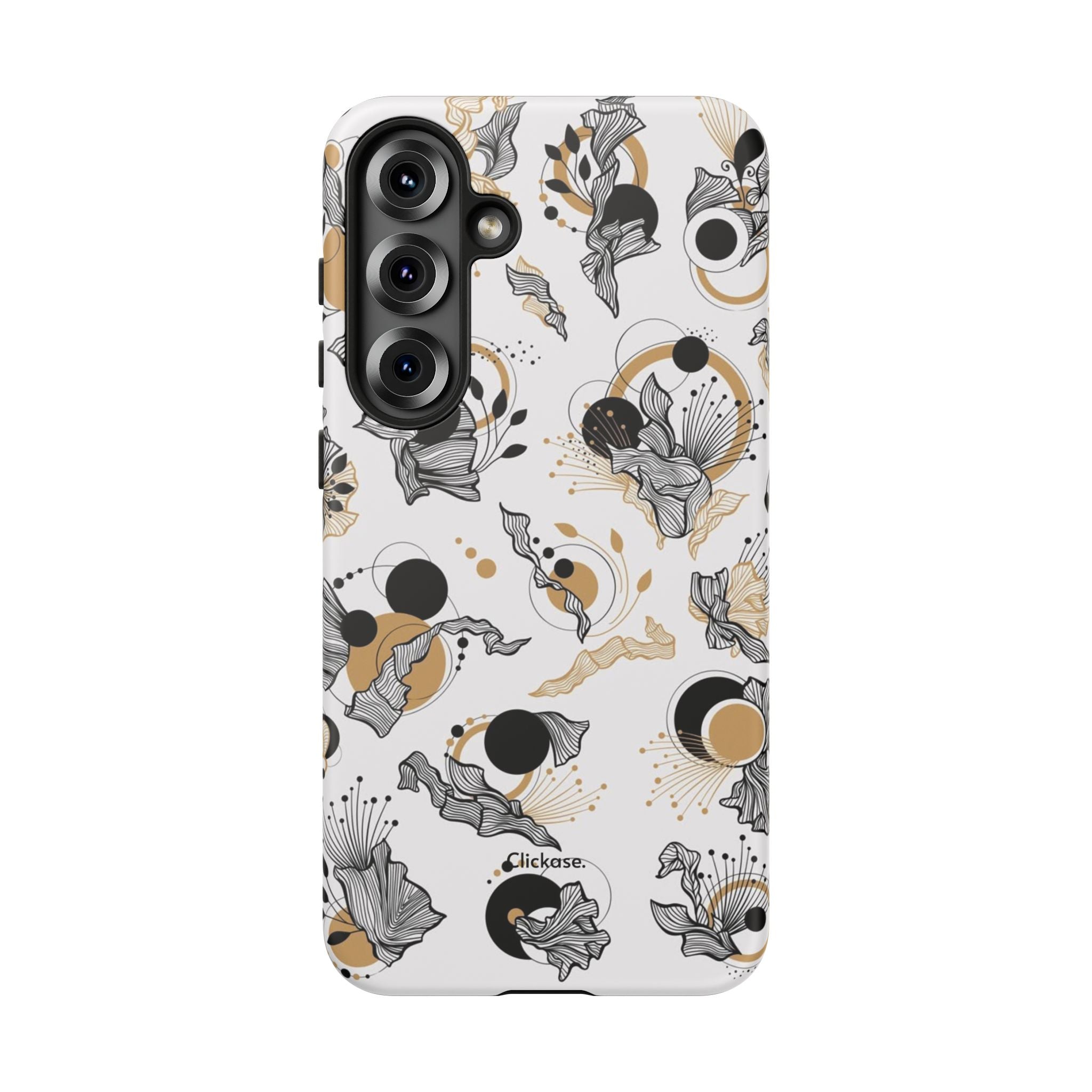 Abstract Floral Design Tough Phone Cases by