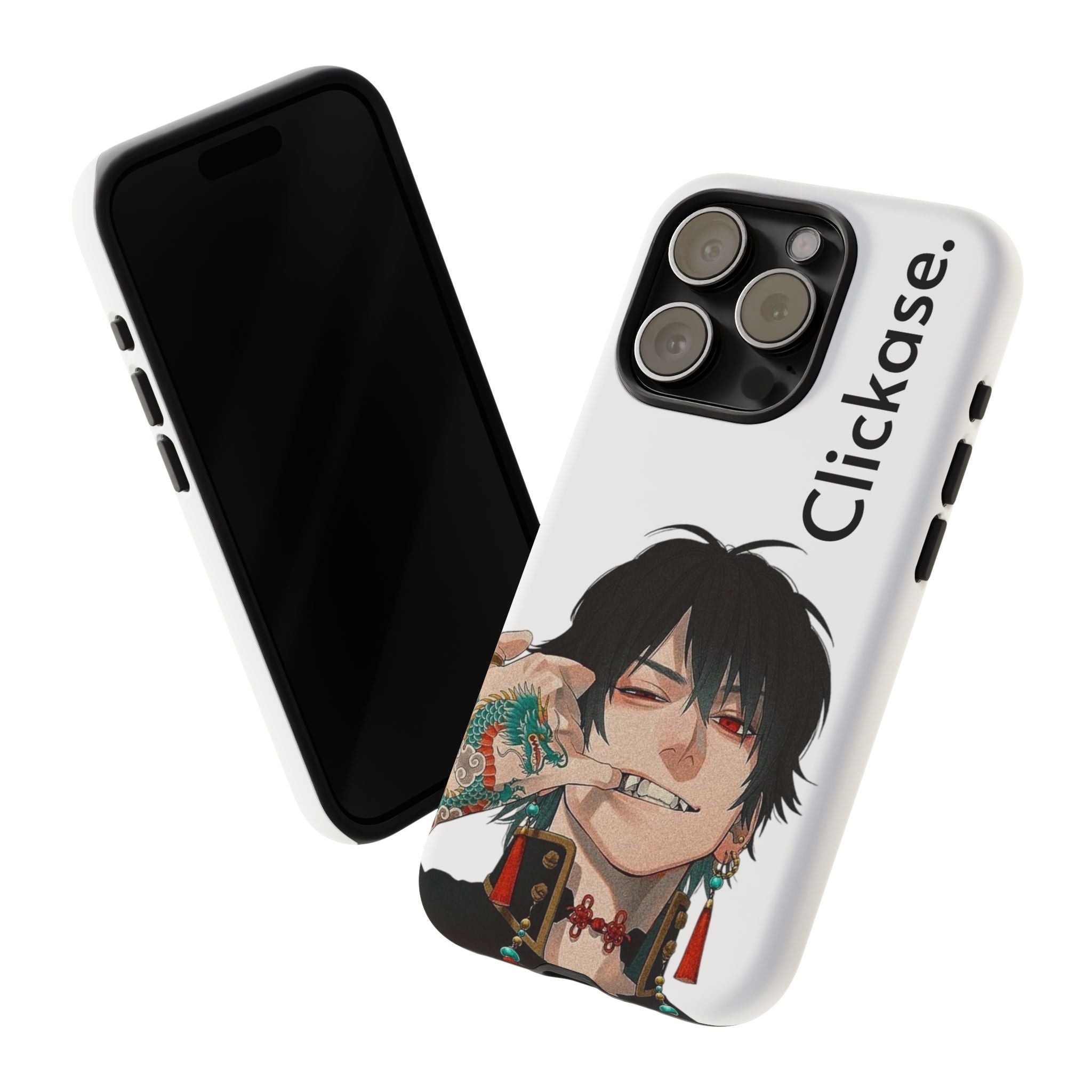 Edgy Anime Rebel Character - Tough Phone Case by