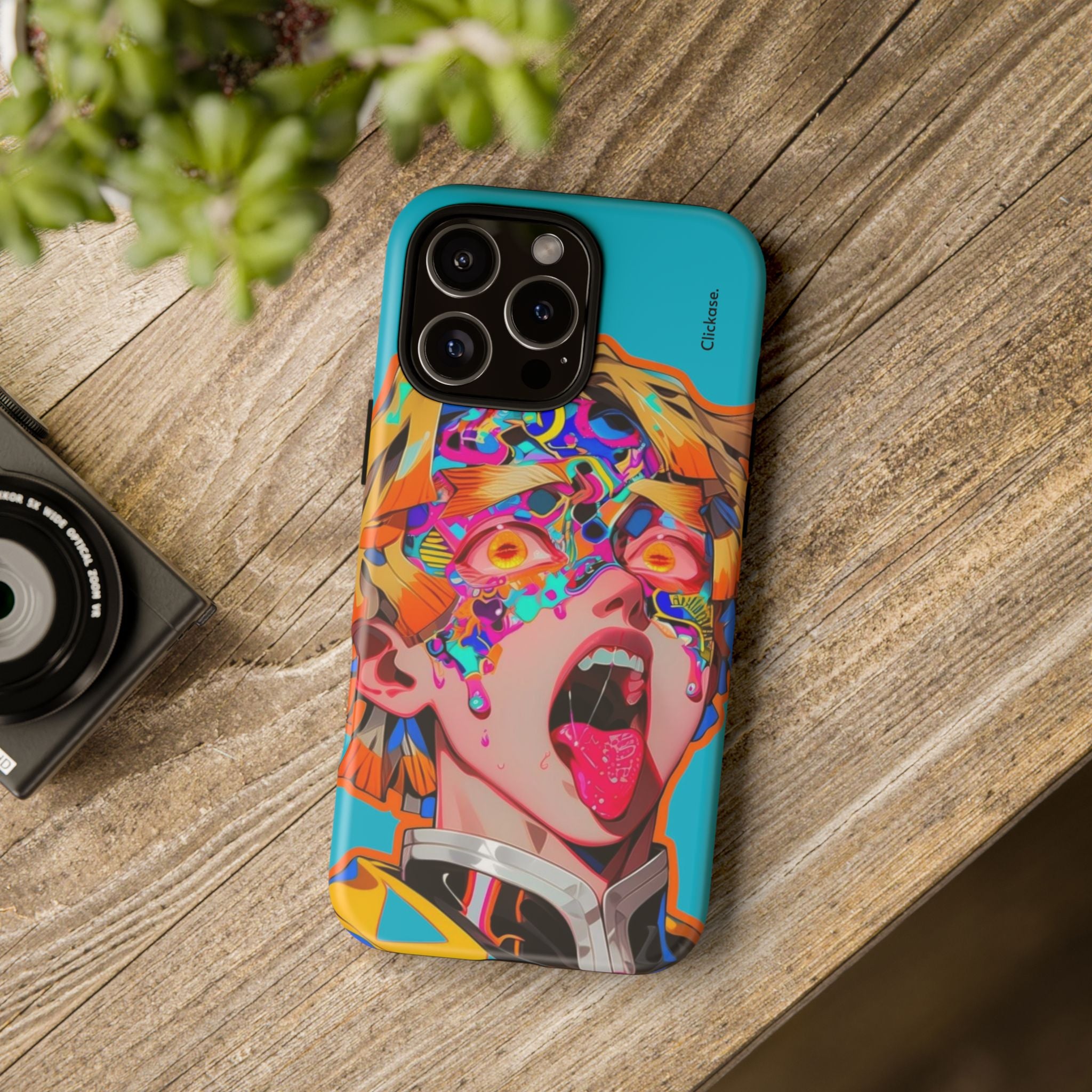 Zenitsu Agatsuma – Neon Thunder Pop Art Tough Phone Case by