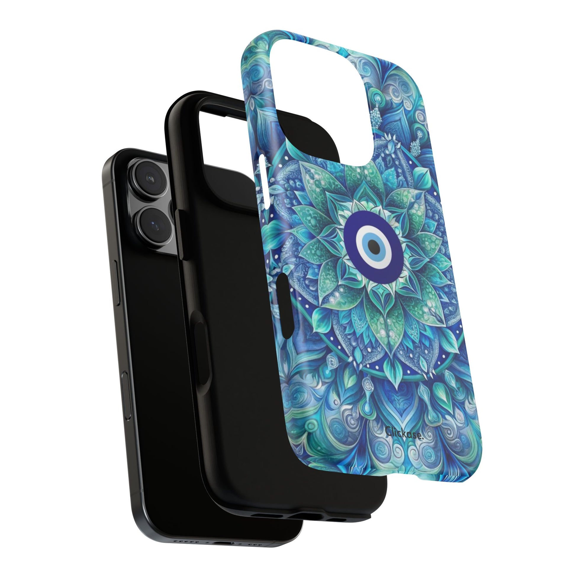 Mandala Design Blue Eye Pattern Tough Phone Case by