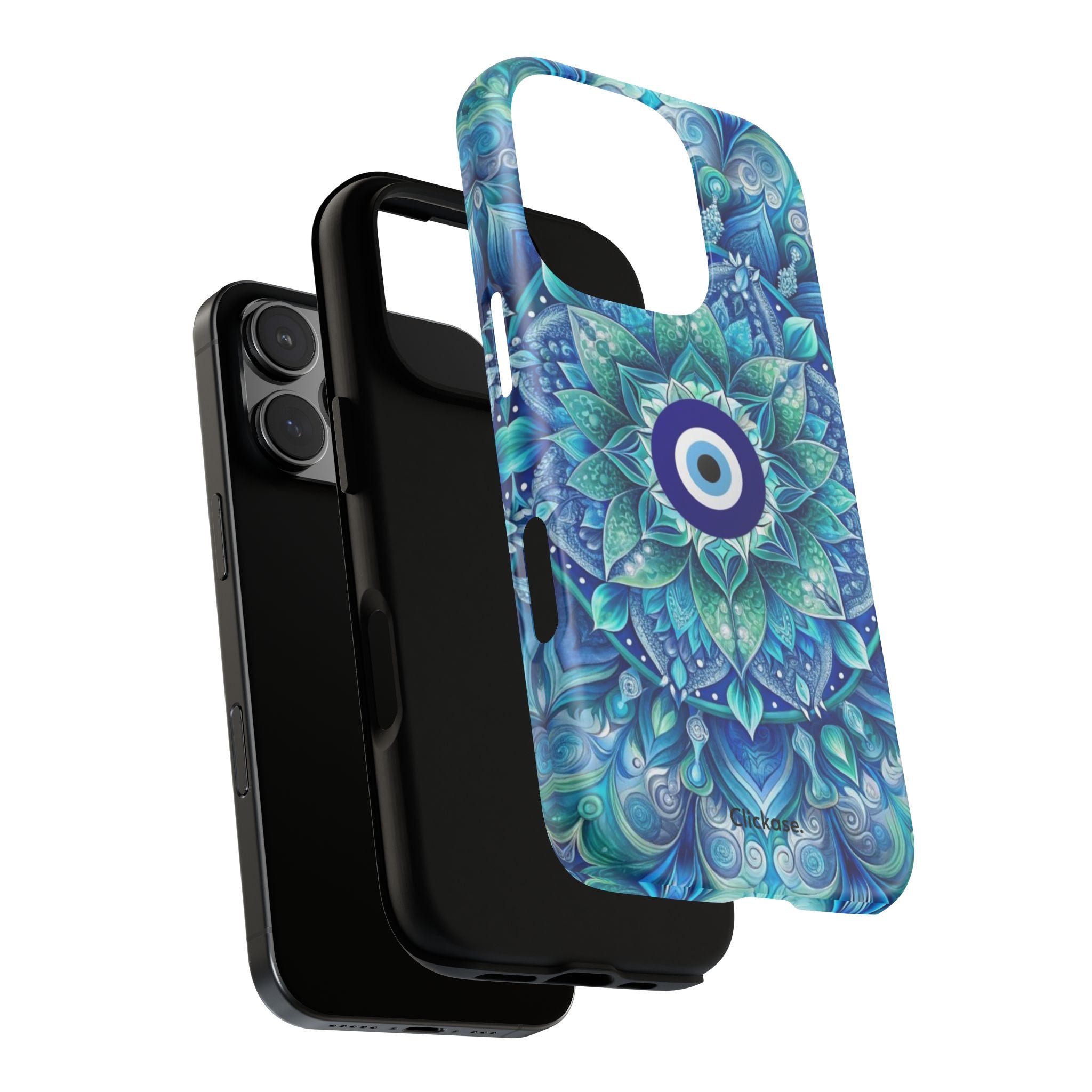 Mandala Design Blue Eye Pattern Tough Phone Case by