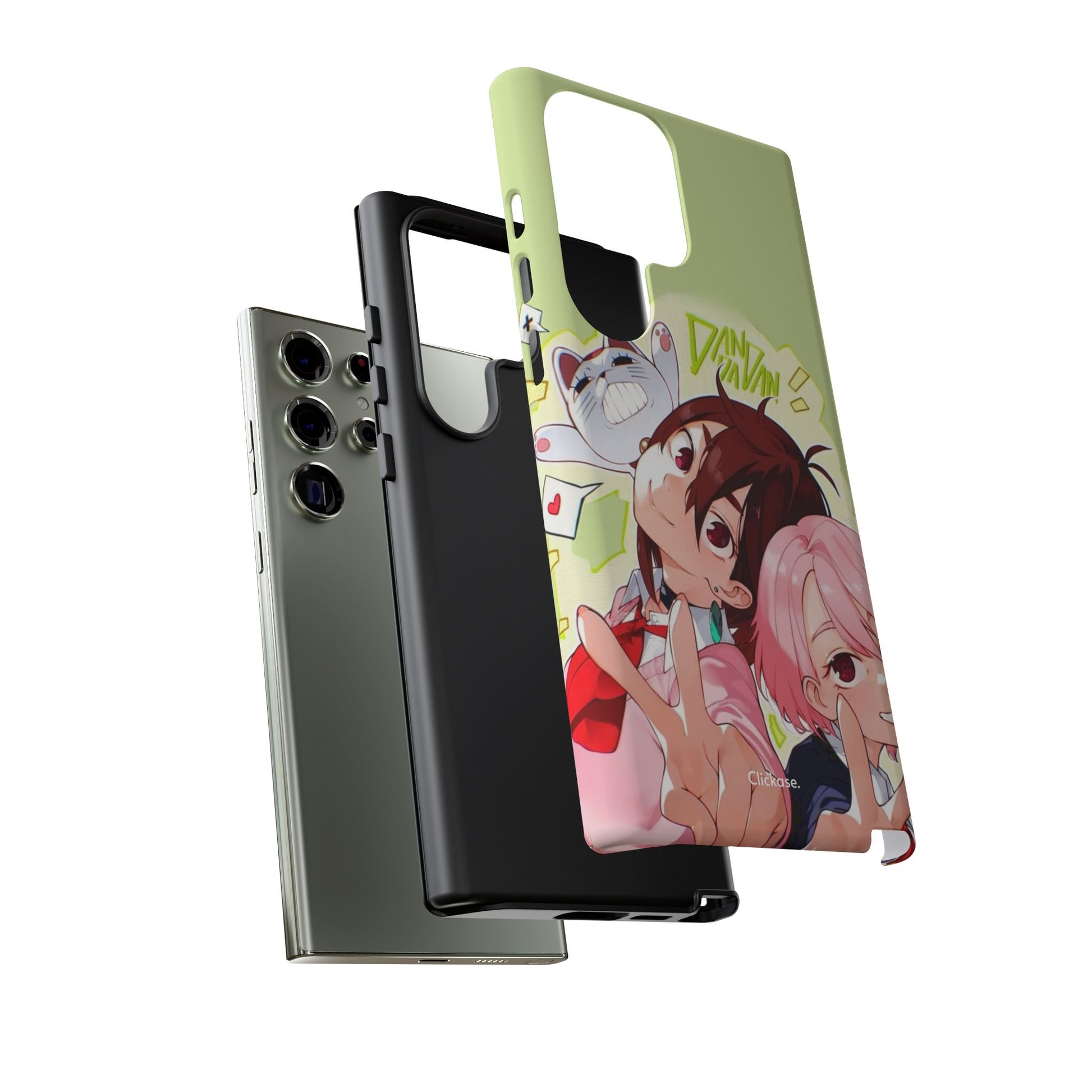 Momo & Aira - Dan Da Dan Tough Phone CasePhone CaseClickase®Momo & Aira