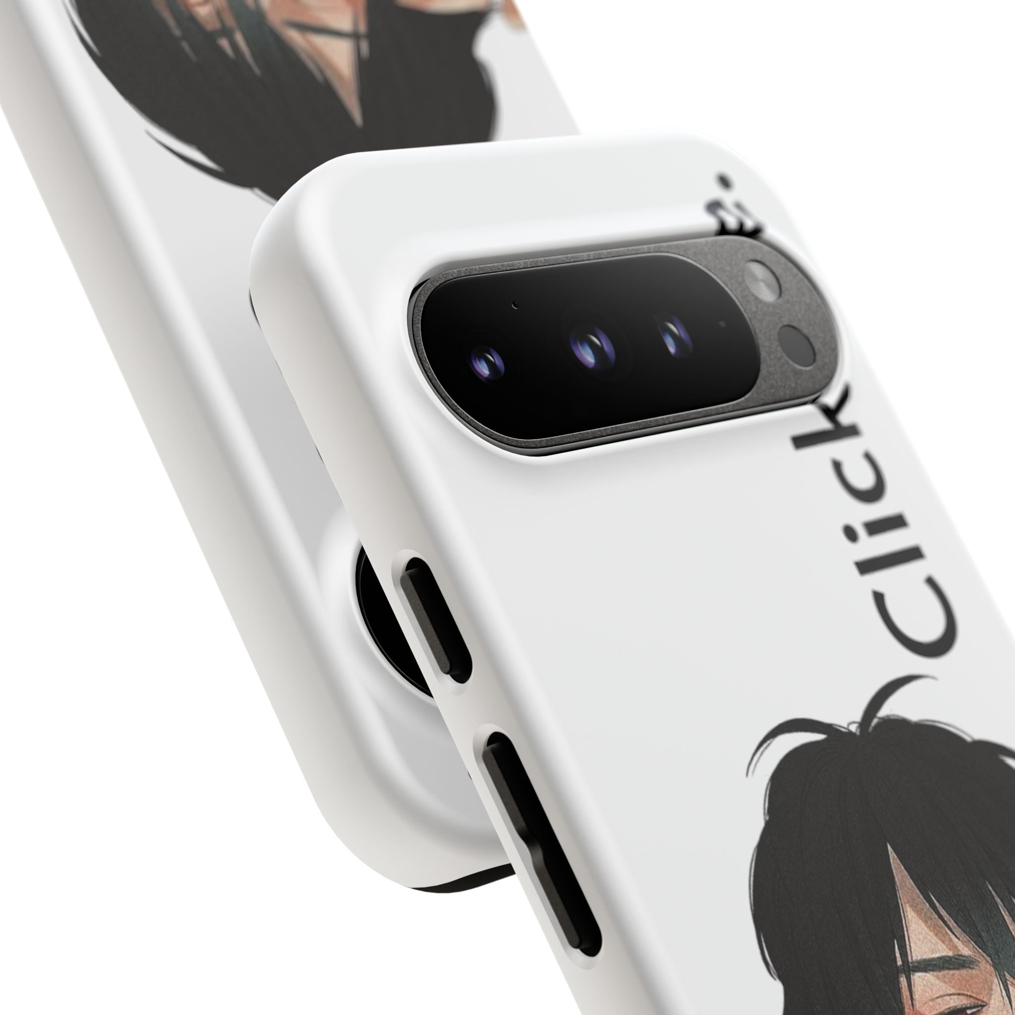 Edgy Anime Rebel Character - Tough Phone Case by