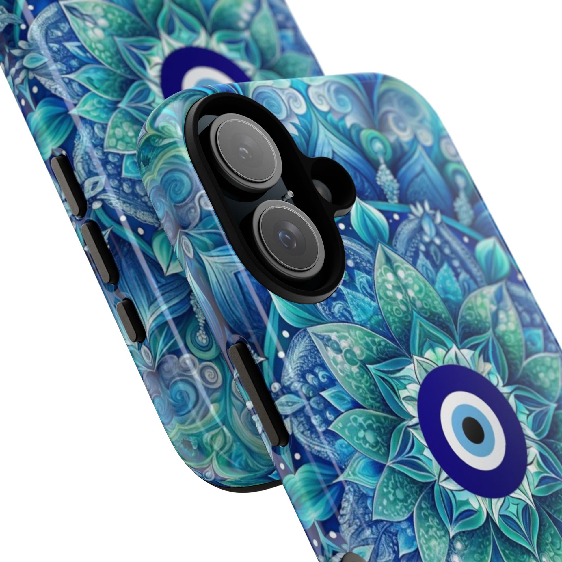 Mandala Design Blue Eye Pattern Tough Phone Case by