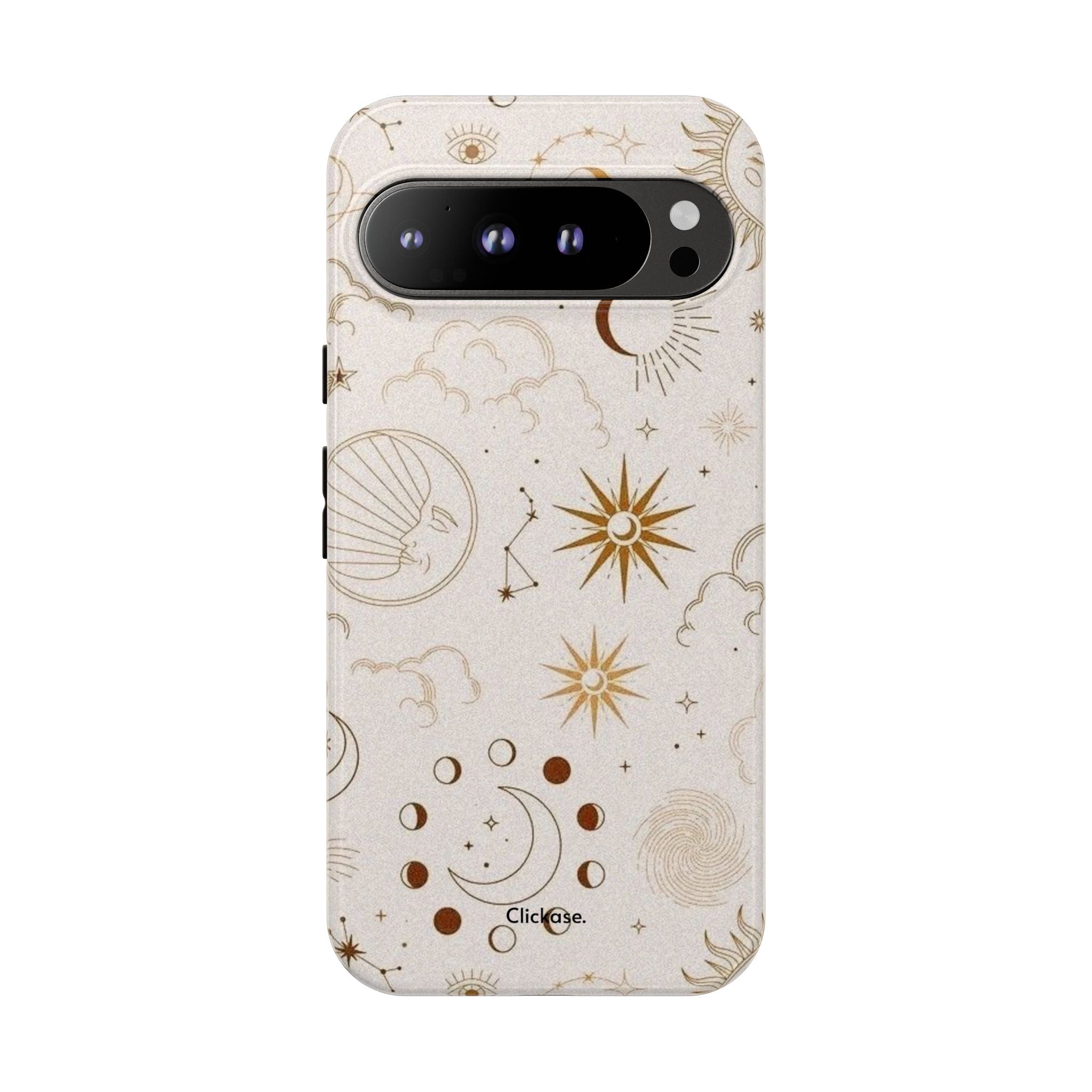 Astrology Celestial Moon and Star Pattern Tough Phone Case by