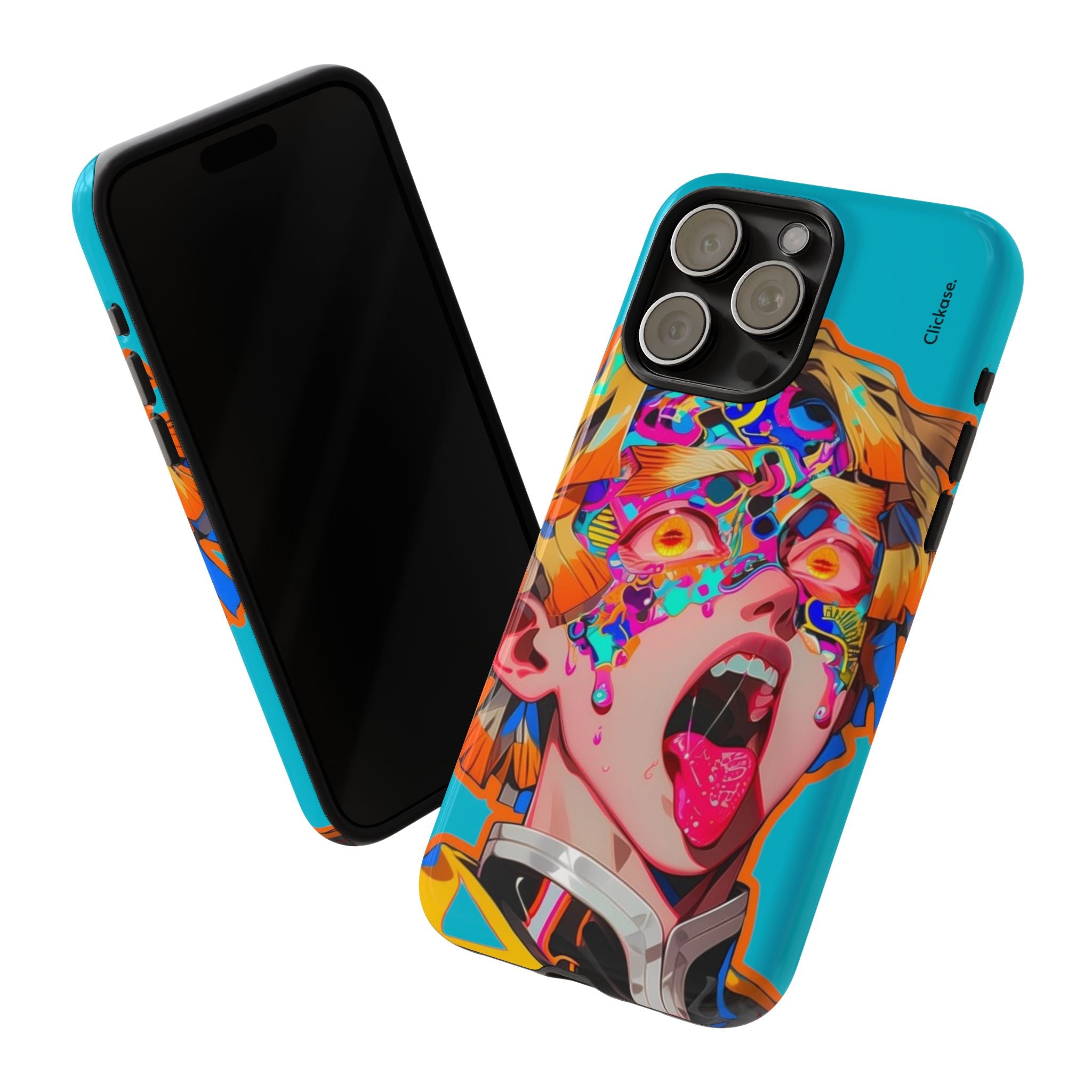 Zenitsu Agatsuma – Neon Thunder Pop Art Tough Phone Case by