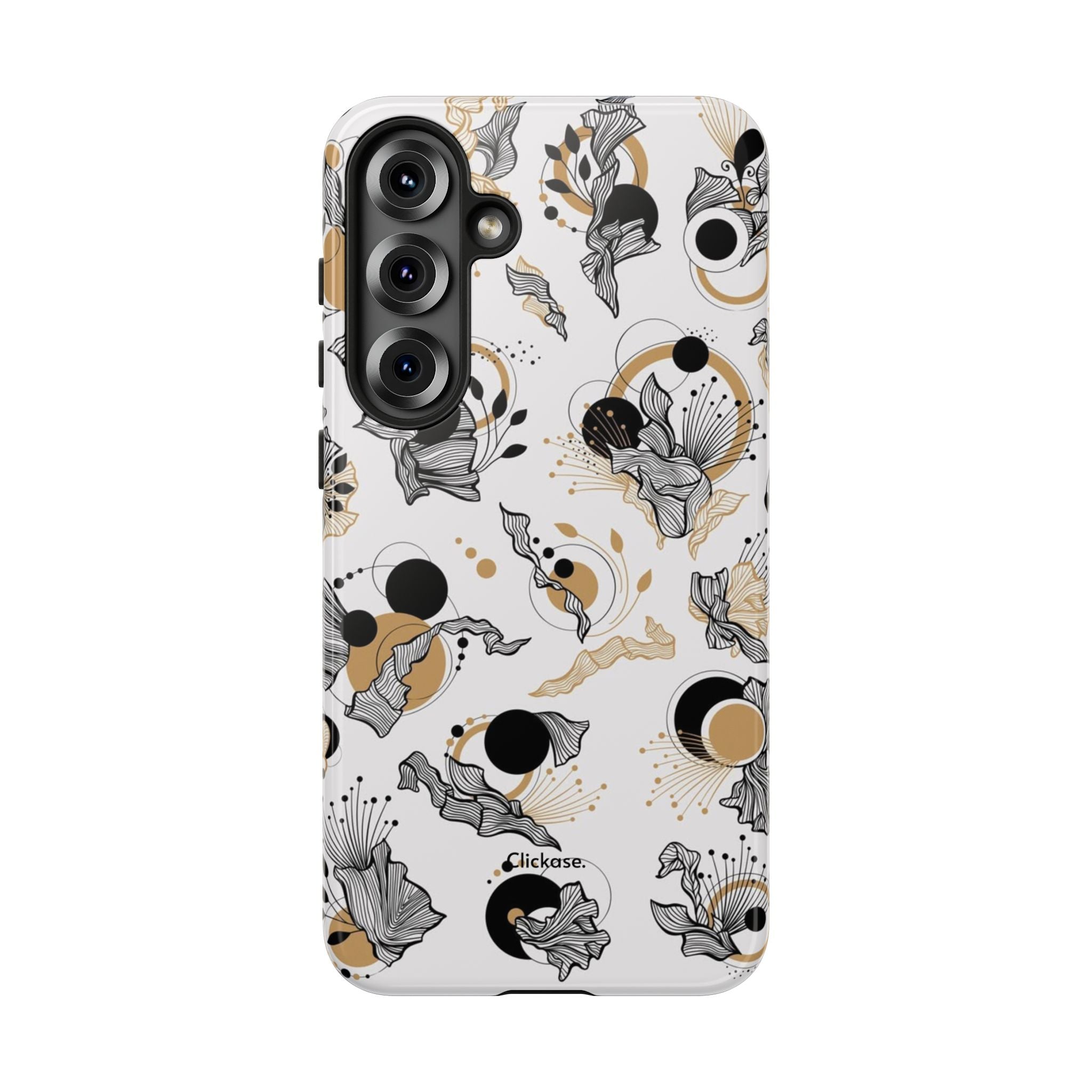 Abstract Floral Design Tough Phone Cases by