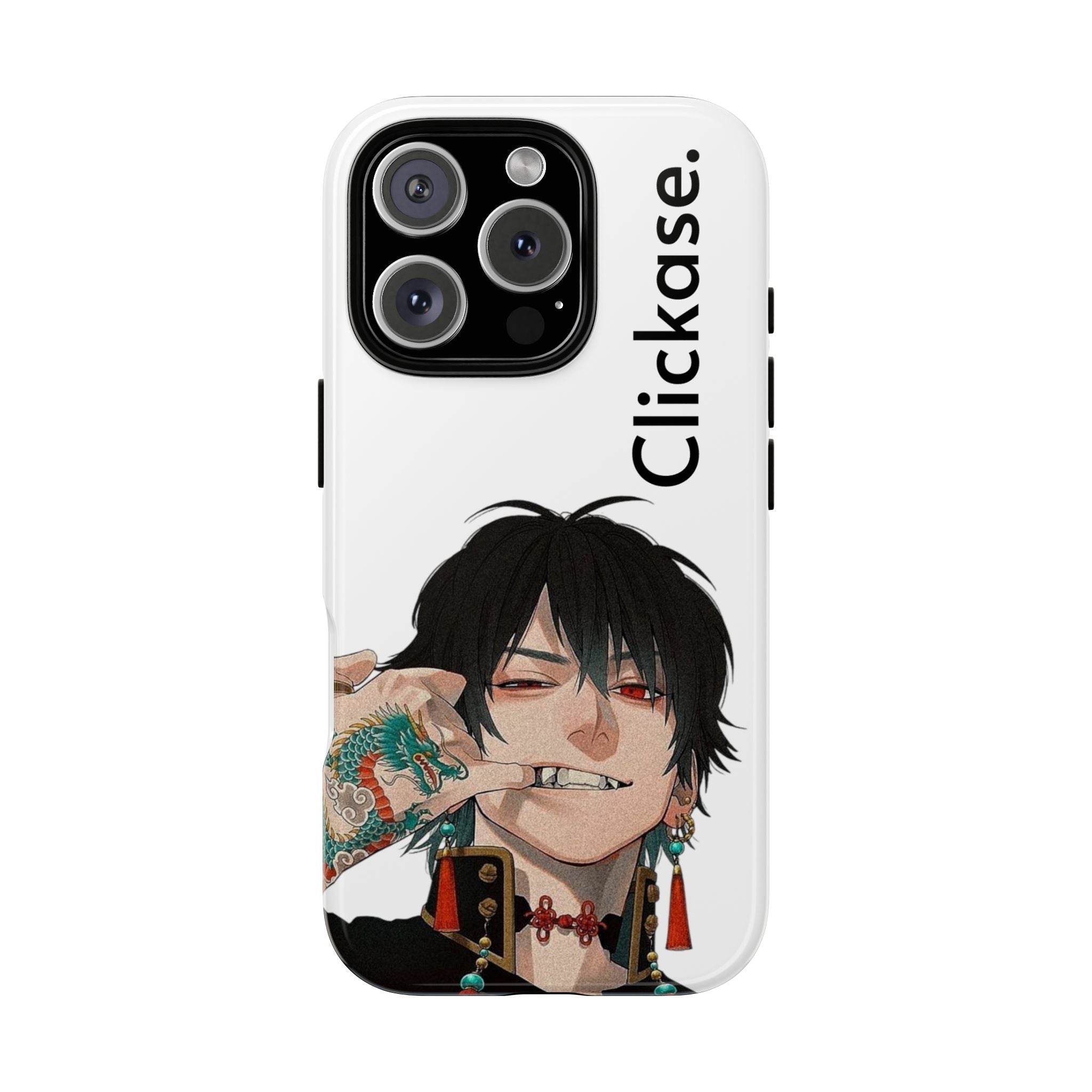Edgy Anime Rebel Character - Tough Phone Case by