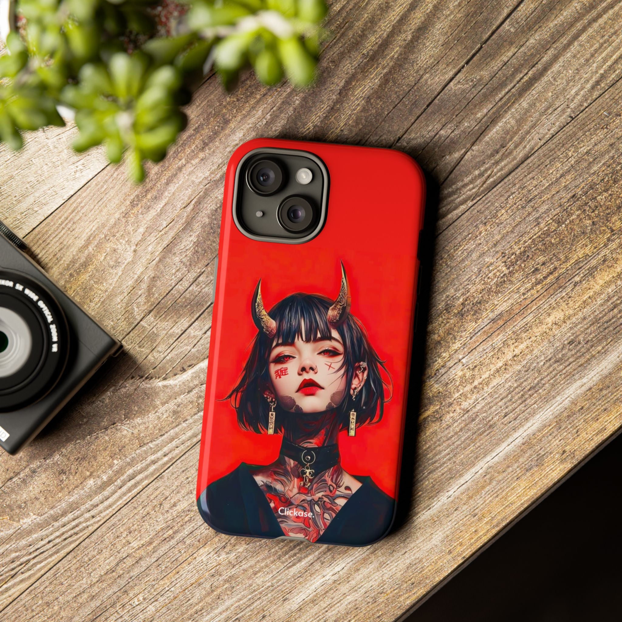 Stylish Phone Case with Edgy Design, Unique Phone Cover, Gothic Aesthetic Accessories, Trendy Cell Phone Case, Perfect Gift for Teens by