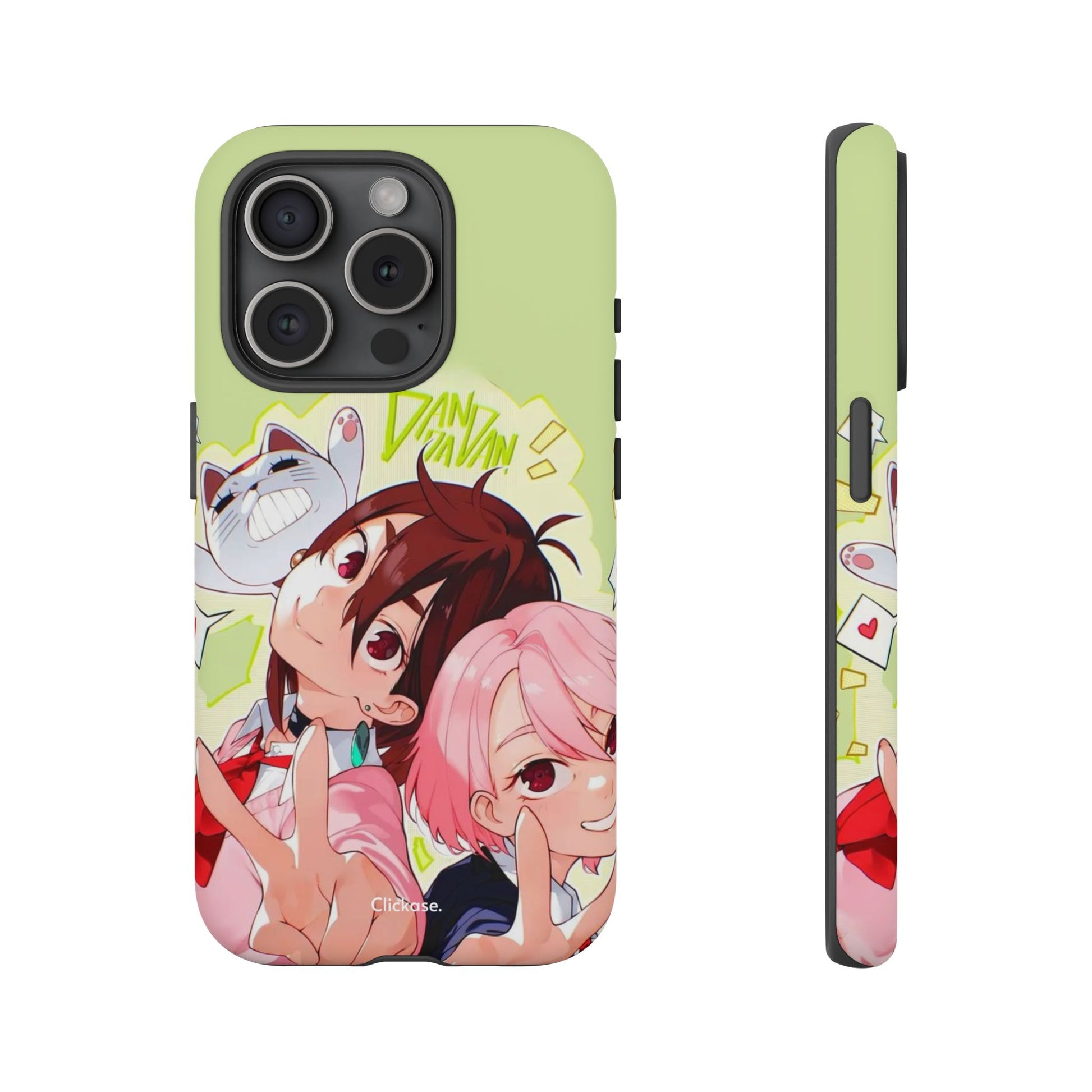 Momo & Aira - Dan Da Dan Tough Phone CasePhone CaseClickase®Momo & Aira
