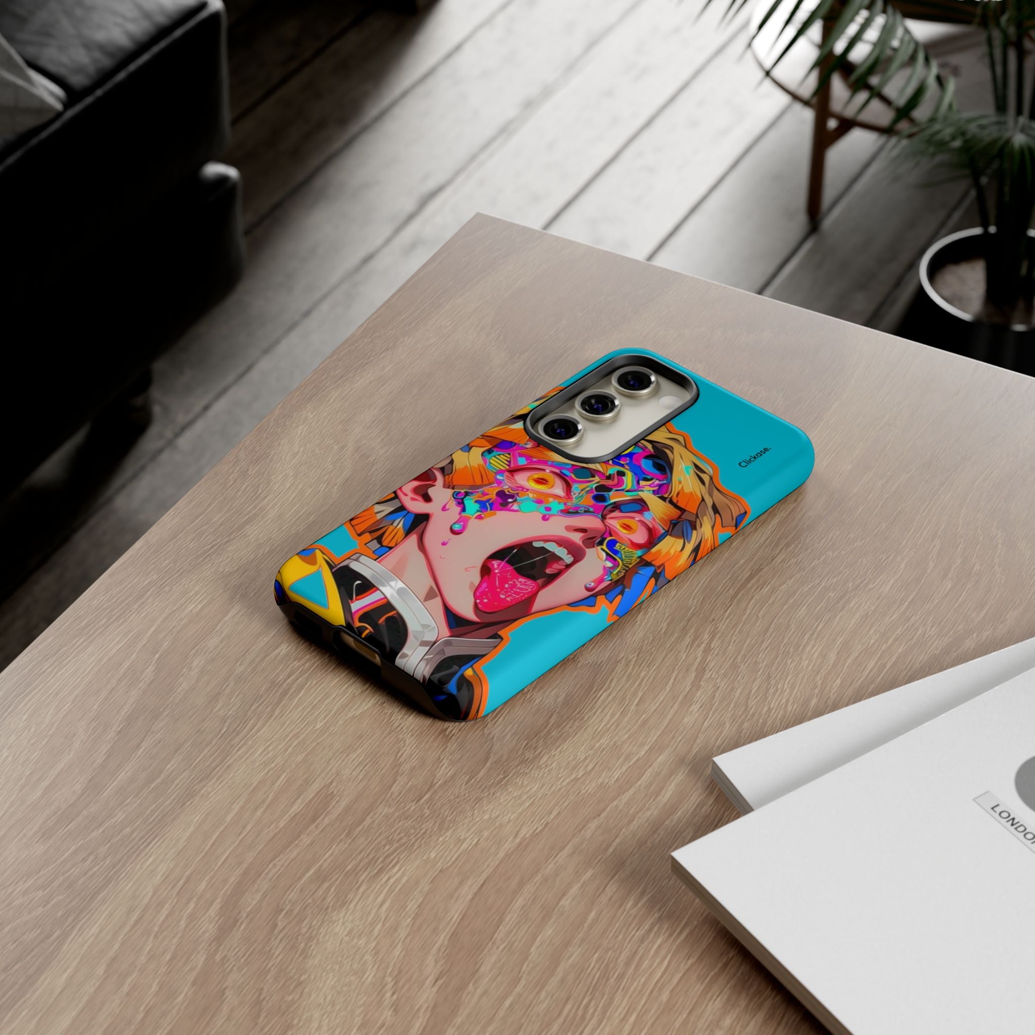 Zenitsu Agatsuma – Neon Thunder Pop Art Tough Phone Case by