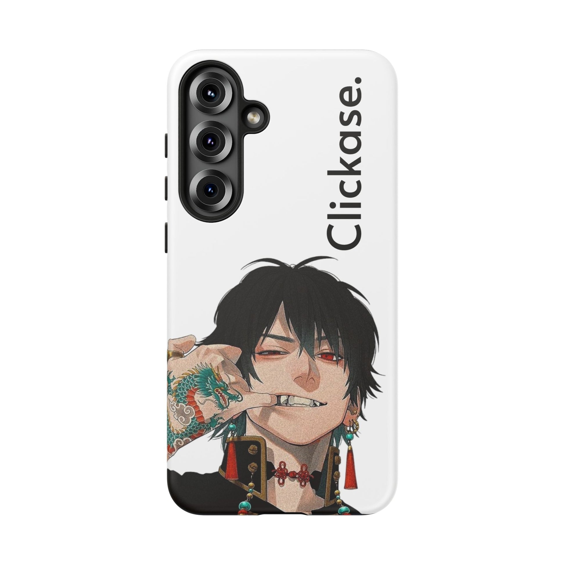 Edgy Anime Rebel Character - Tough Phone Case by