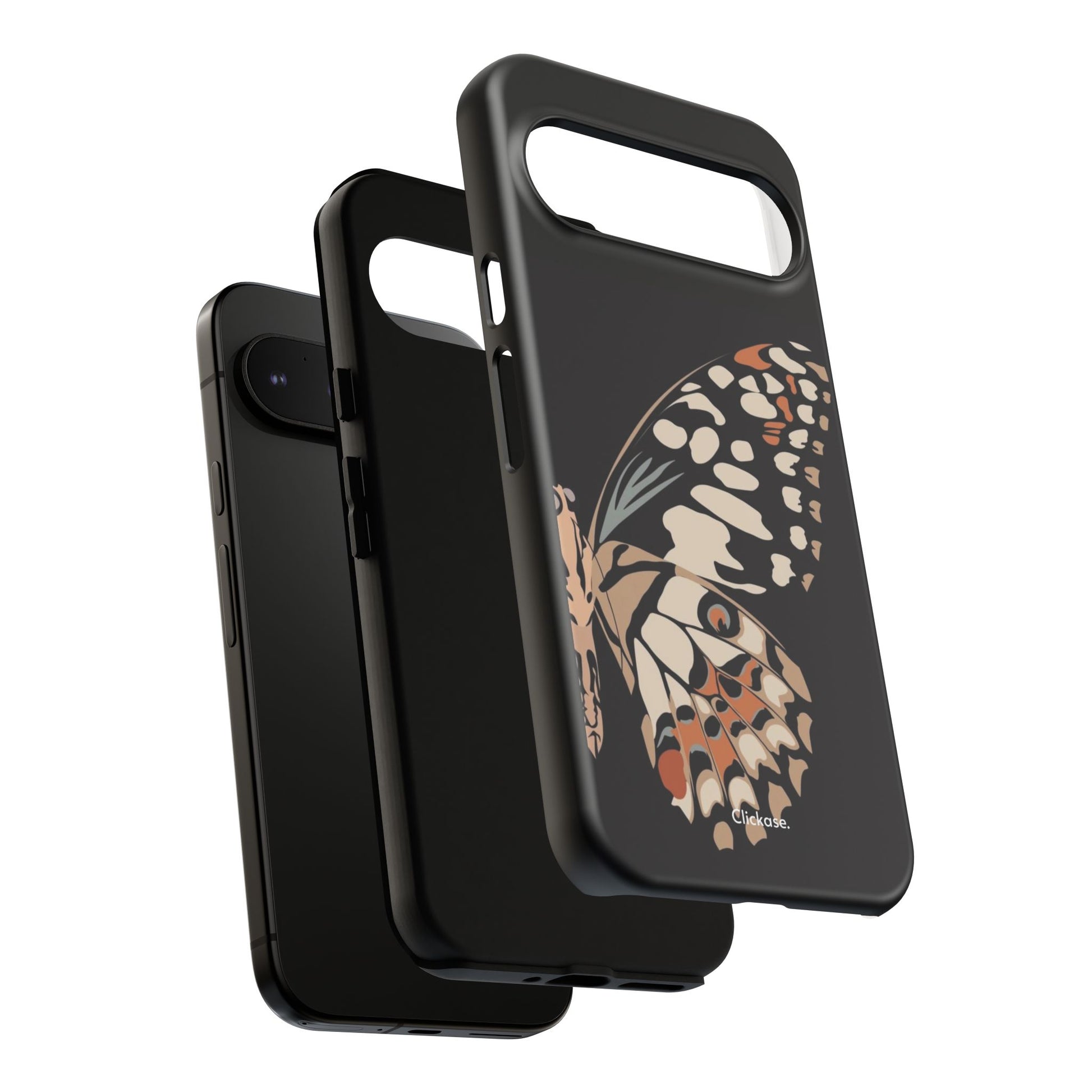 Butterfly Black Tough Phone Case by