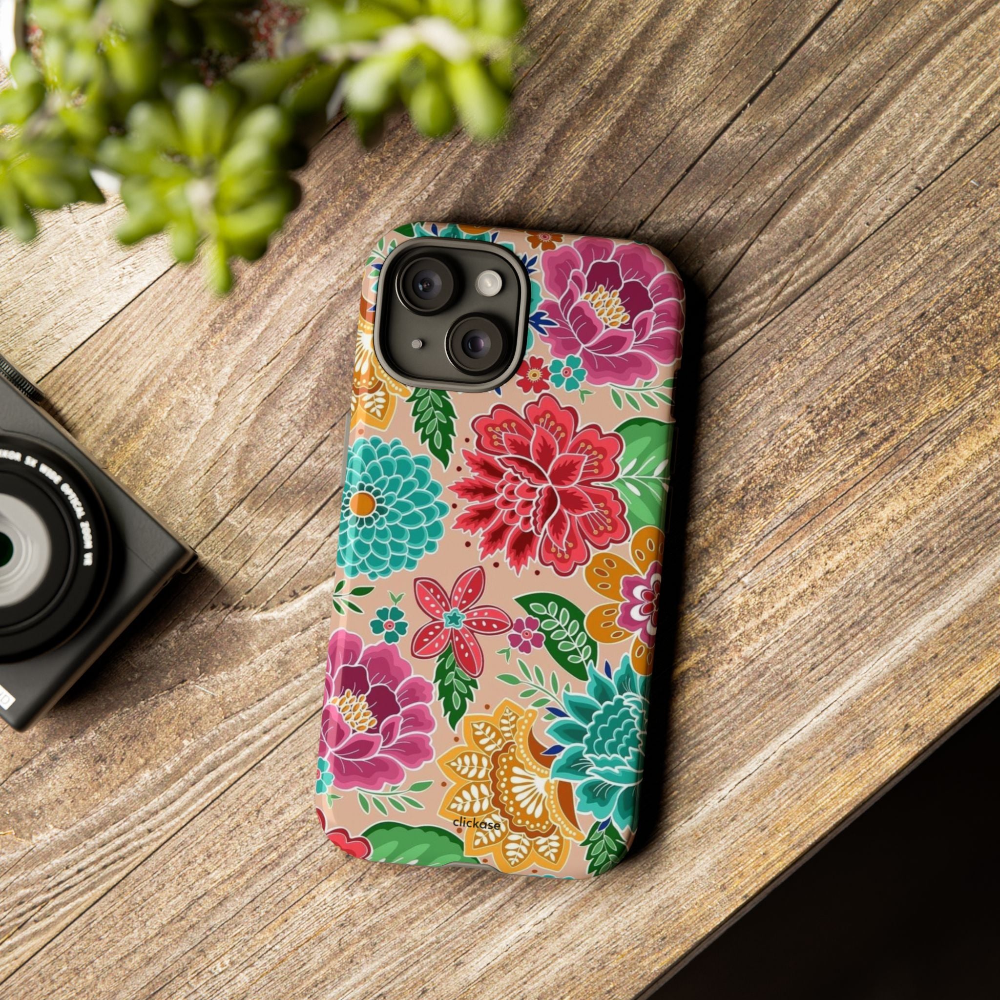 Cute Floral Design Tough Phone Case by