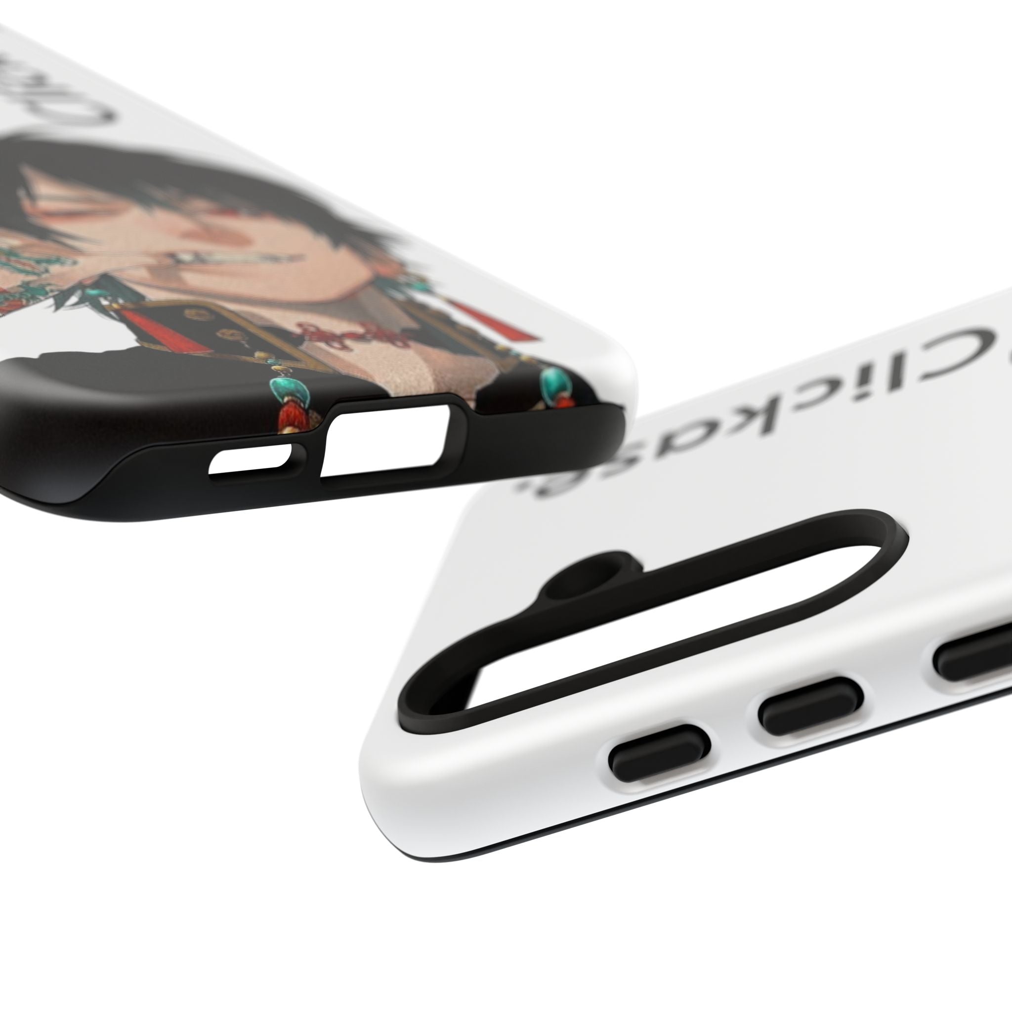 Edgy Anime Rebel Character - Tough Phone Case by