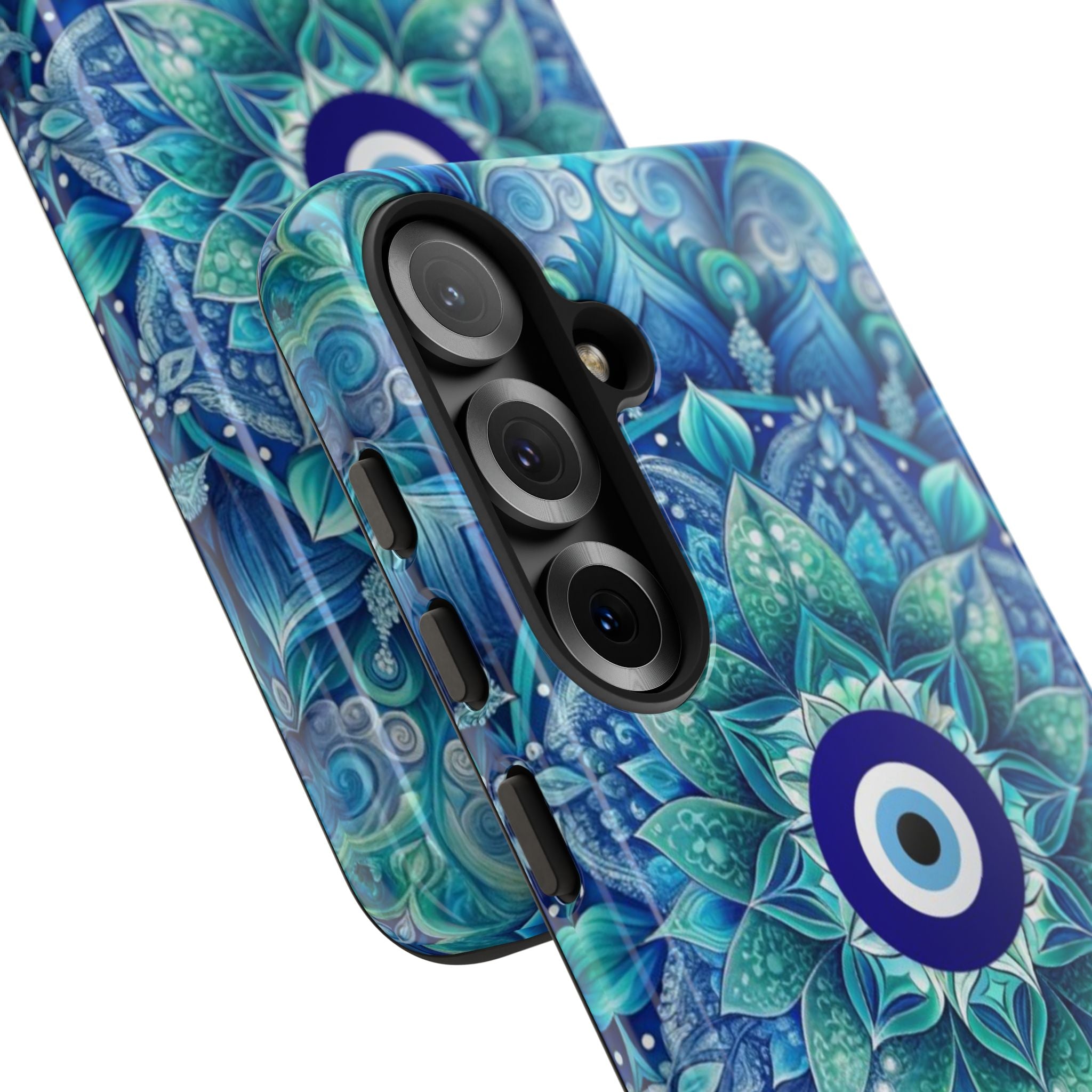 Mandala Design Blue Eye Pattern Tough Phone Case by