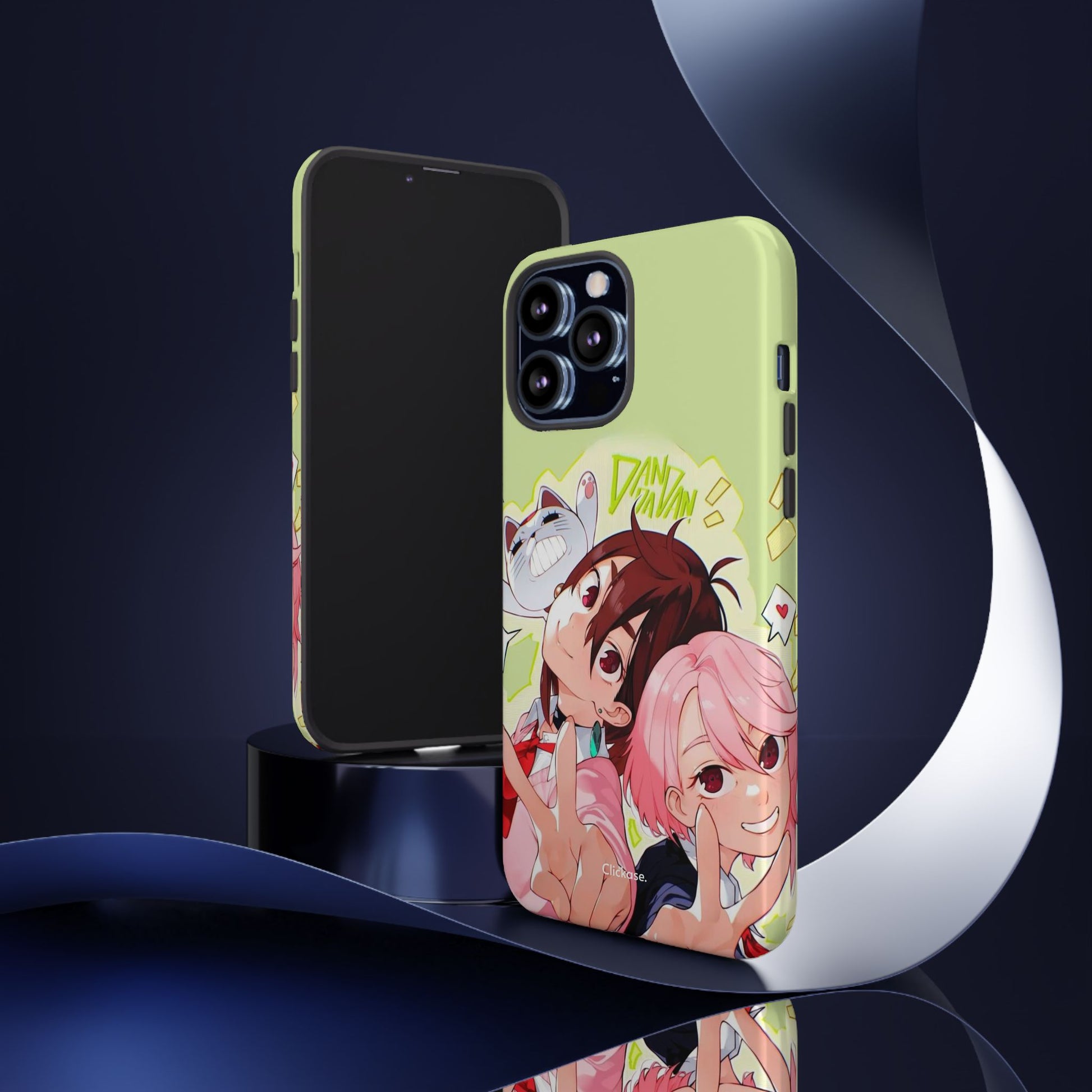 Momo & Aira - Dan Da Dan Tough Phone CasePhone CaseClickase®Momo & Aira