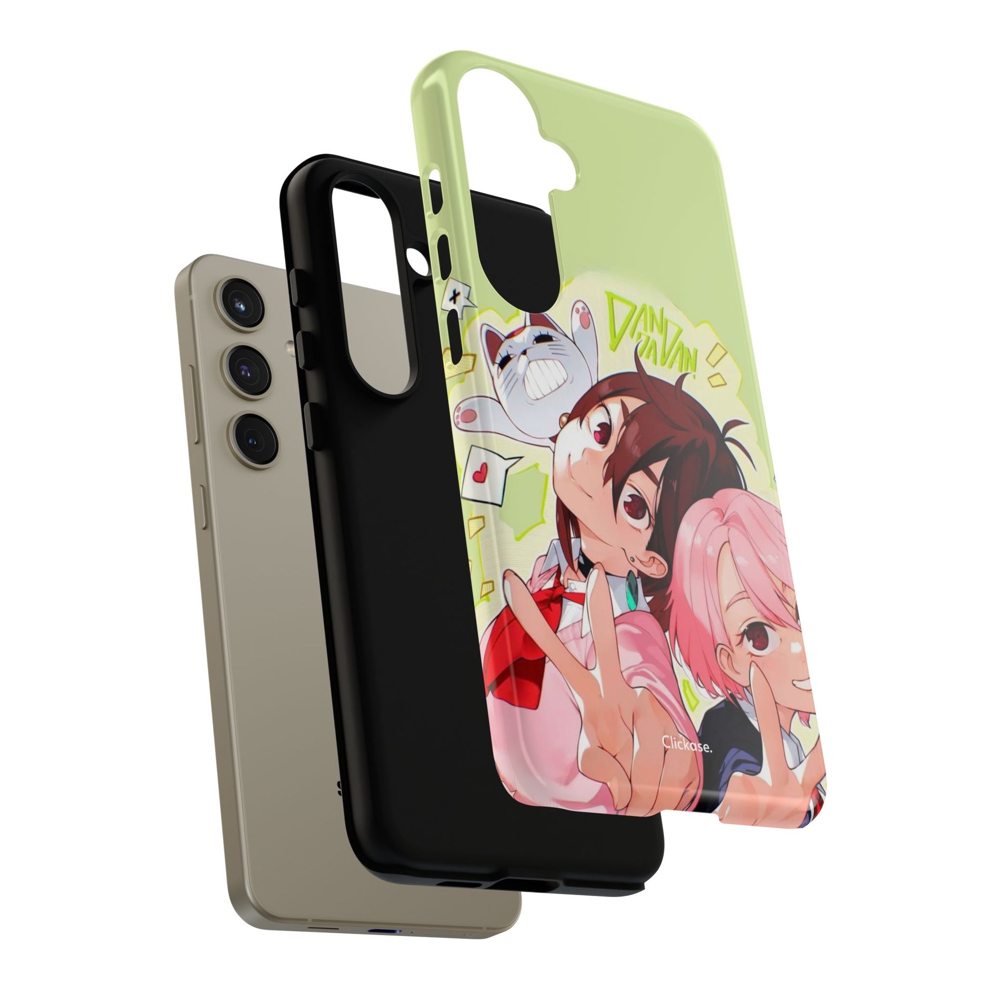 Momo & Aira - Dan Da Dan Tough Phone CasePhone CaseClickase®Momo & Aira