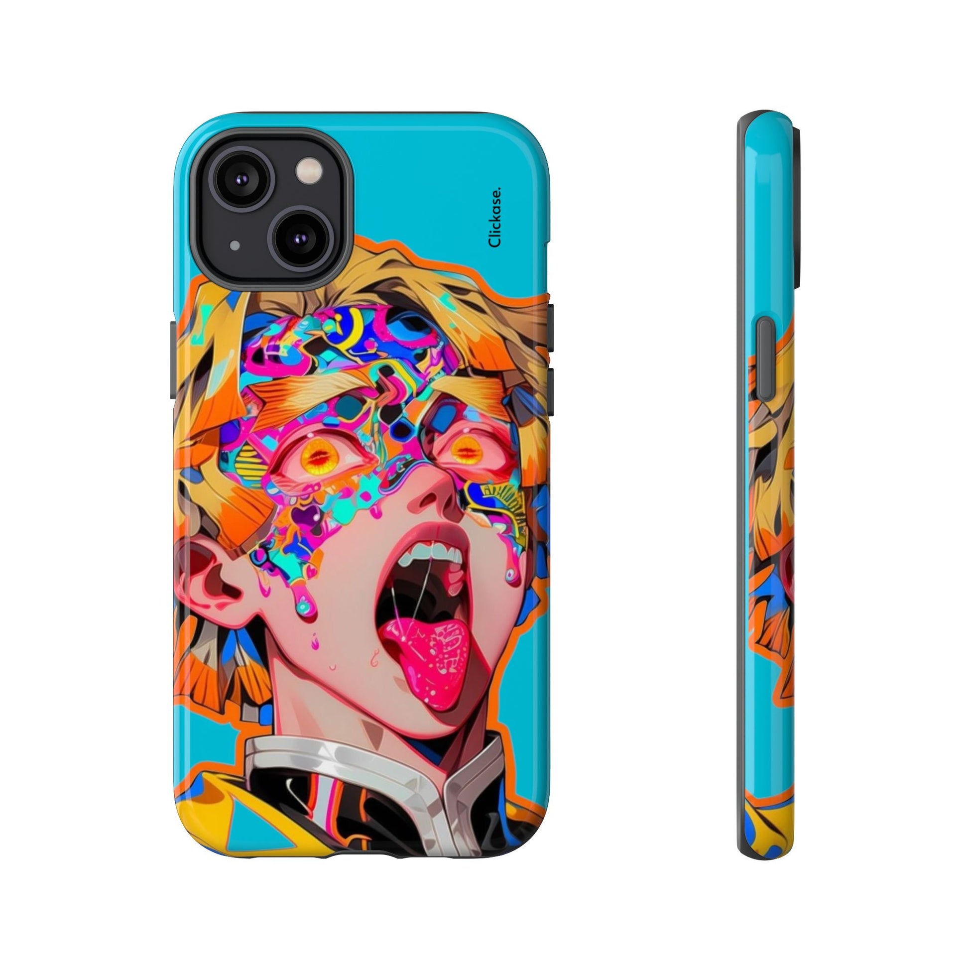 Zenitsu Agatsuma – Neon Thunder Pop Art Tough Phone Case by