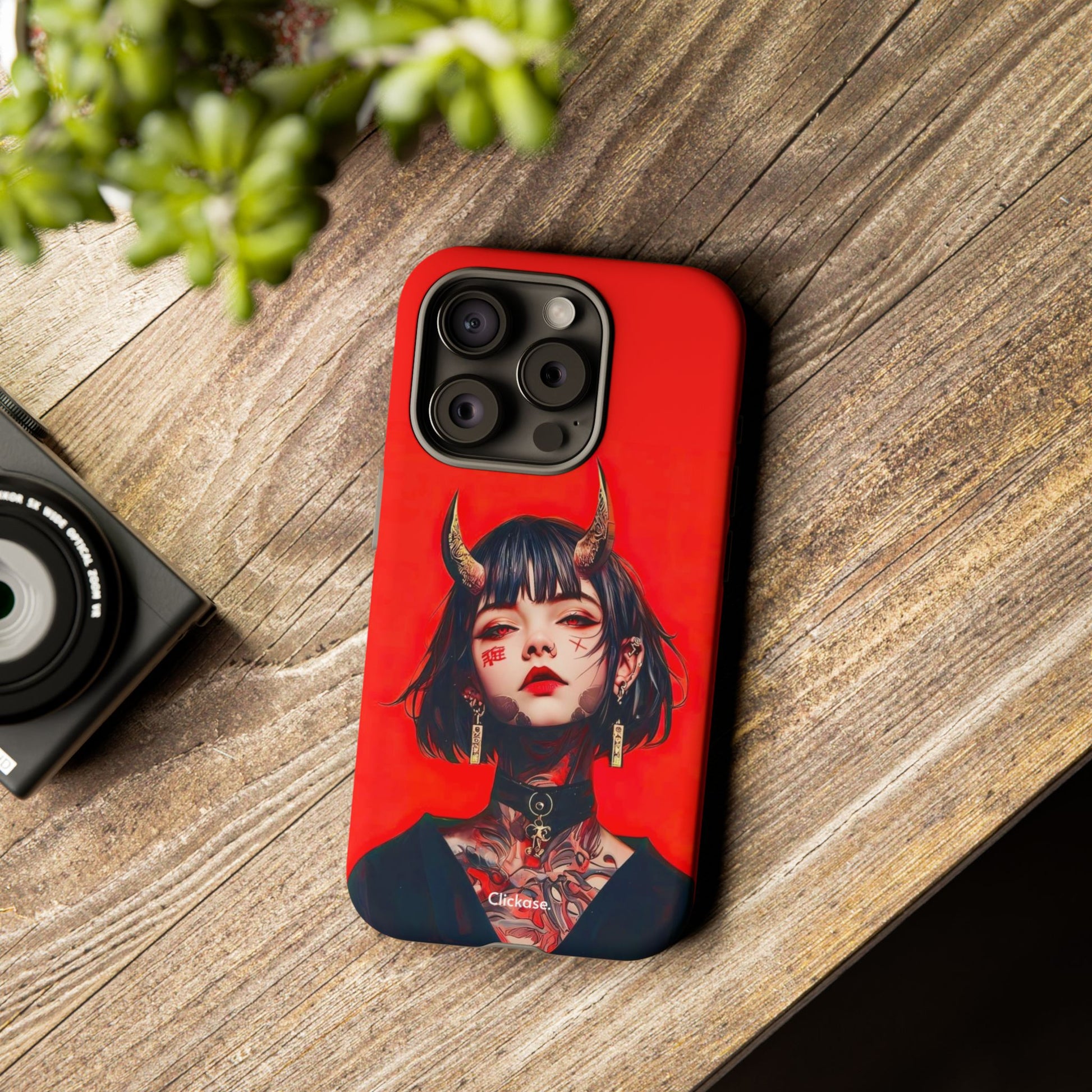Stylish Phone Case with Edgy Design, Unique Phone Cover, Gothic Aesthetic Accessories, Trendy Cell Phone Case, Perfect Gift for Teens by