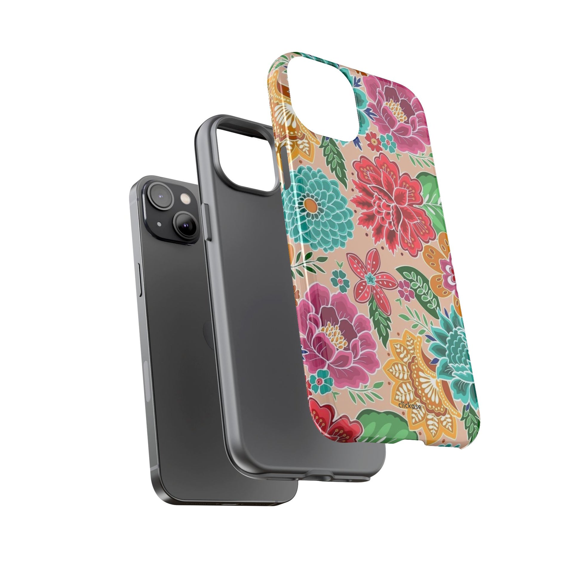 Cute Floral Design Tough Phone Case by