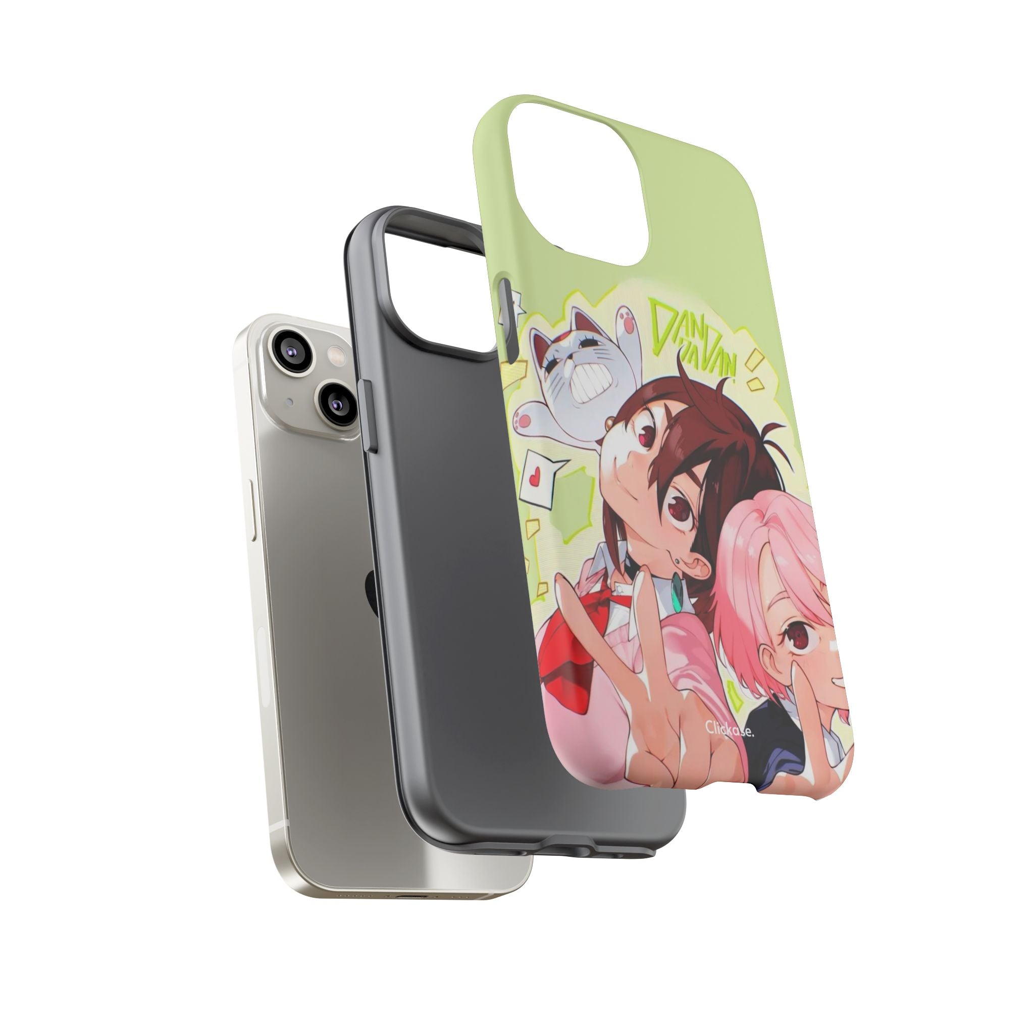 Momo & Aira - Dan Da Dan Tough Phone CasePhone CaseClickase®Momo & Aira