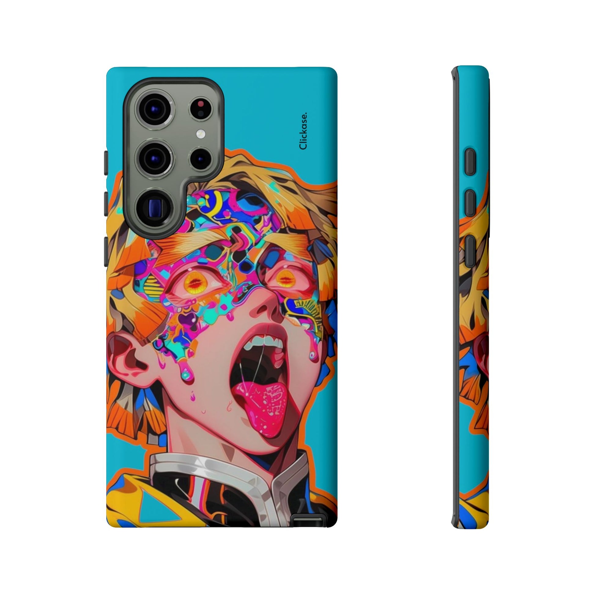 Zenitsu Agatsuma – Neon Thunder Pop Art Tough Phone Case by