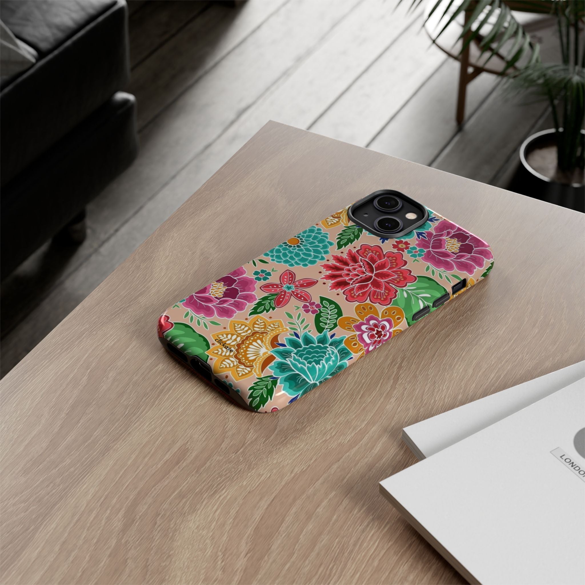 Cute Floral Design Tough Phone Case by