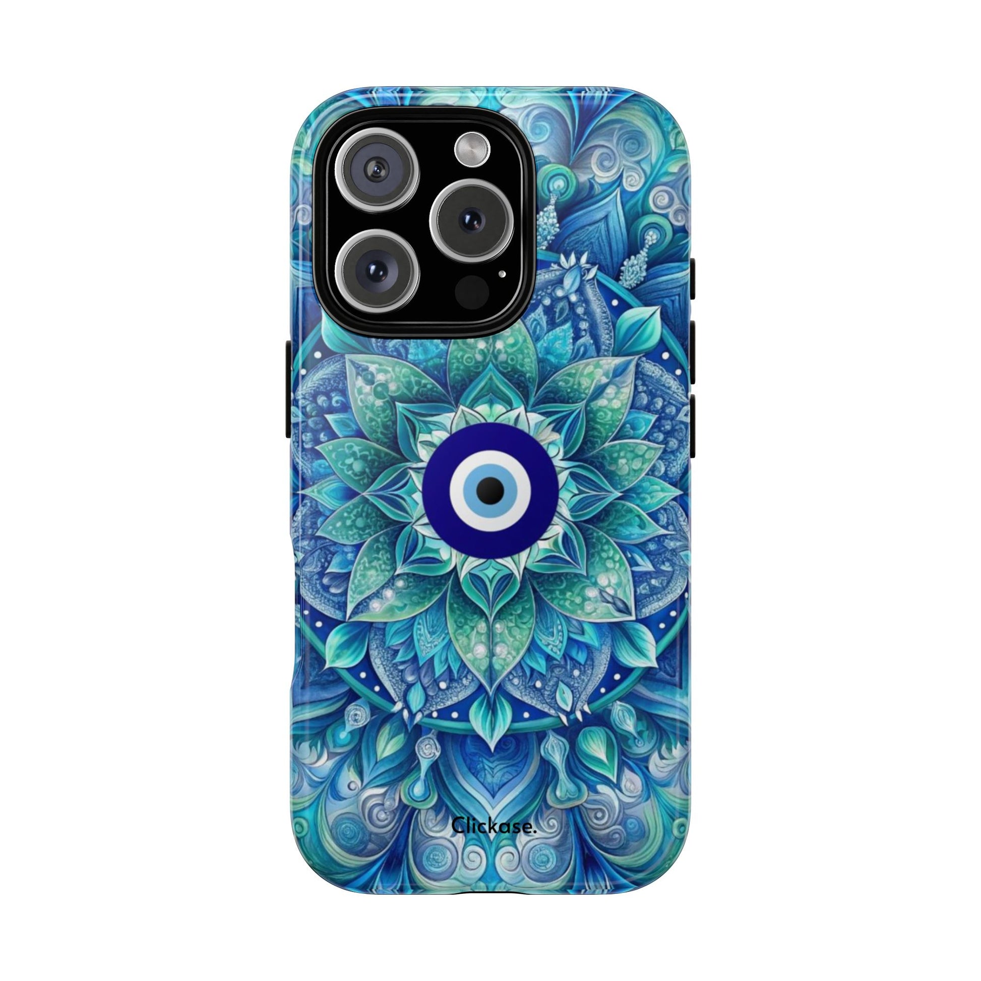 Mandala Design Blue Eye Pattern Tough Phone Case by