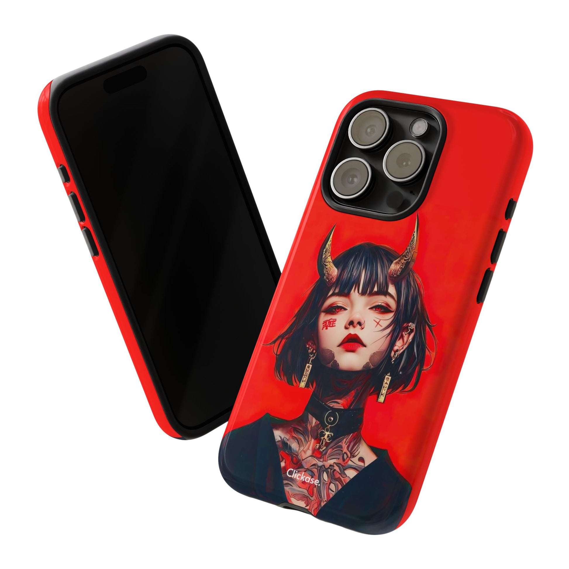 Stylish Phone Case with Edgy Design, Unique Phone Cover, Gothic Aesthetic Accessories, Trendy Cell Phone Case, Perfect Gift for Teens by