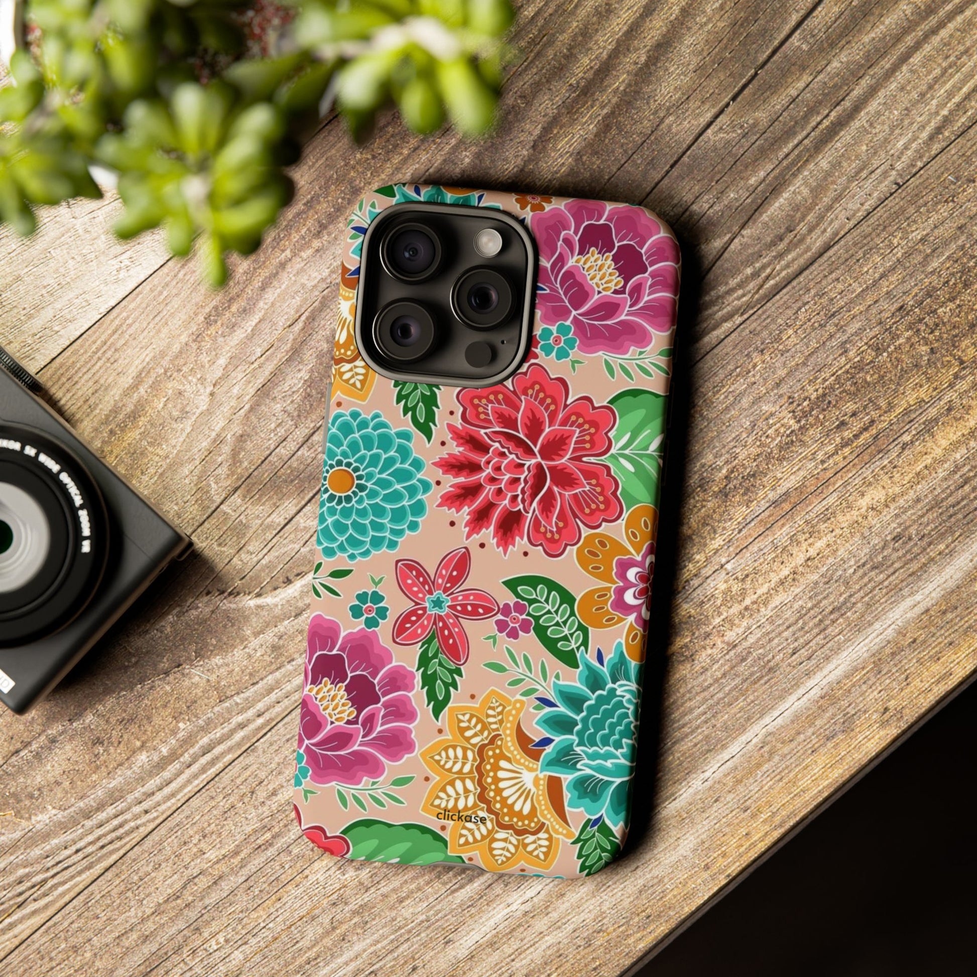 Cute Floral Design Tough Phone Case by
