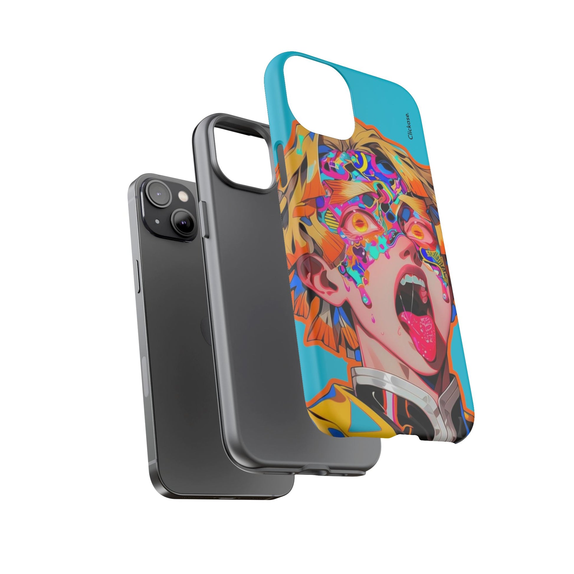 Zenitsu Agatsuma – Neon Thunder Pop Art Tough Phone Case by