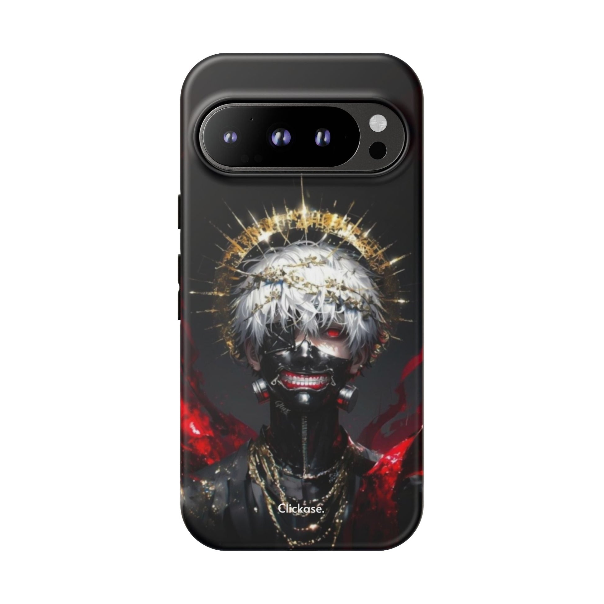 Ken Kaneki anime character phone case with 3D wrap and durable shock-absorbing design