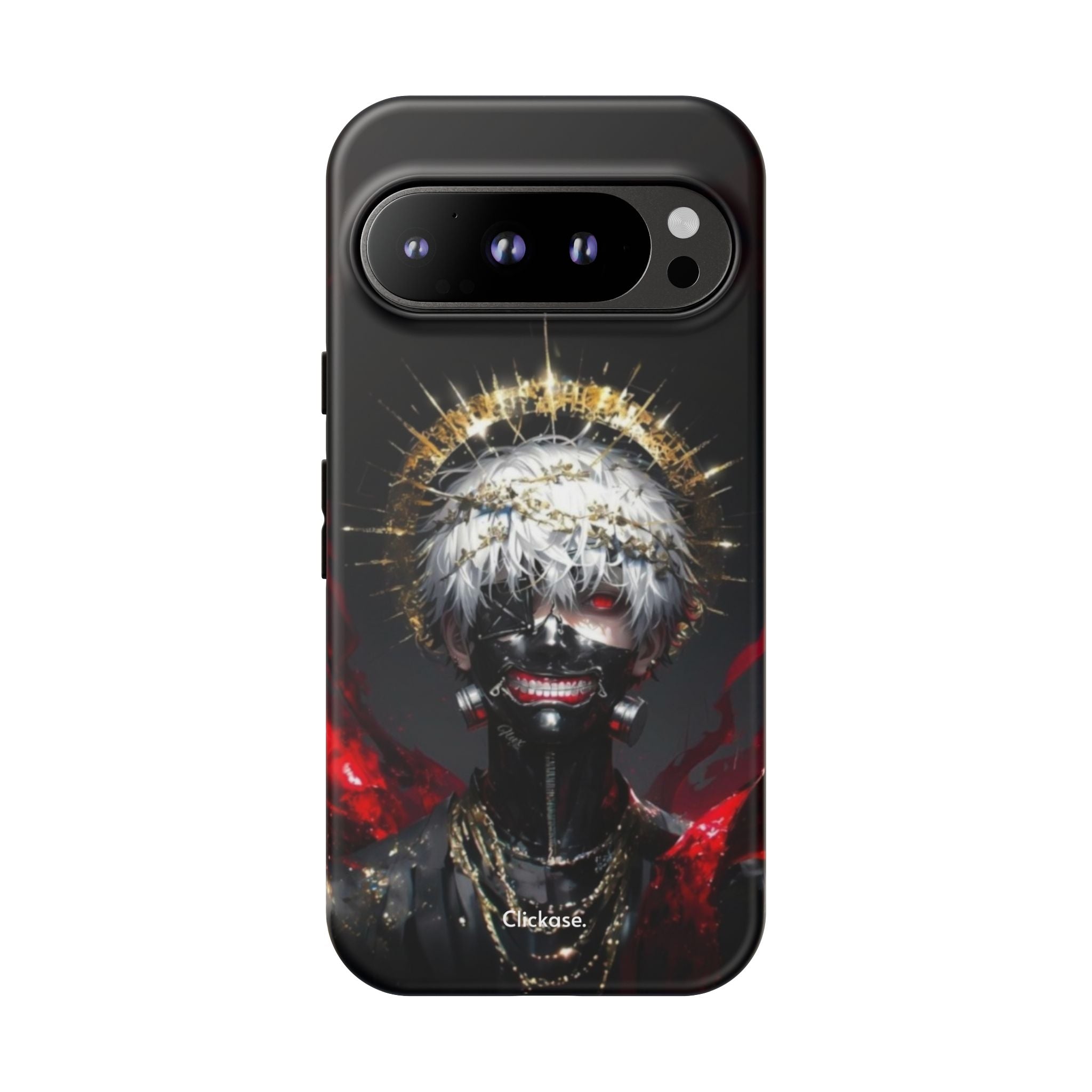 Ken Kaneki anime character phone case with 3D wrap and durable shock-absorbing design