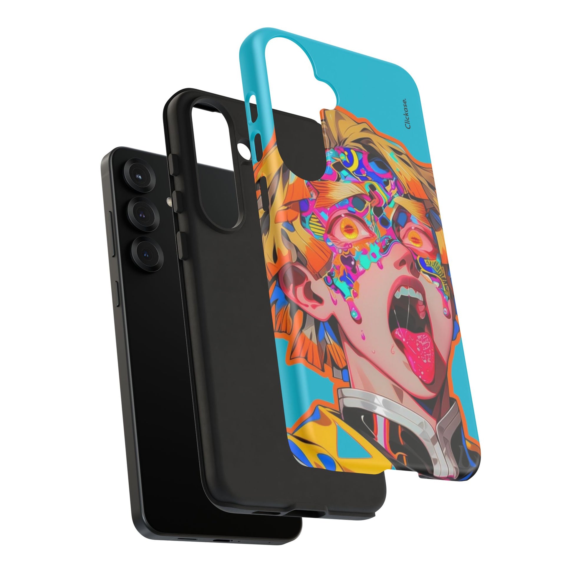 Zenitsu Agatsuma – Neon Thunder Pop Art Tough Phone Case by