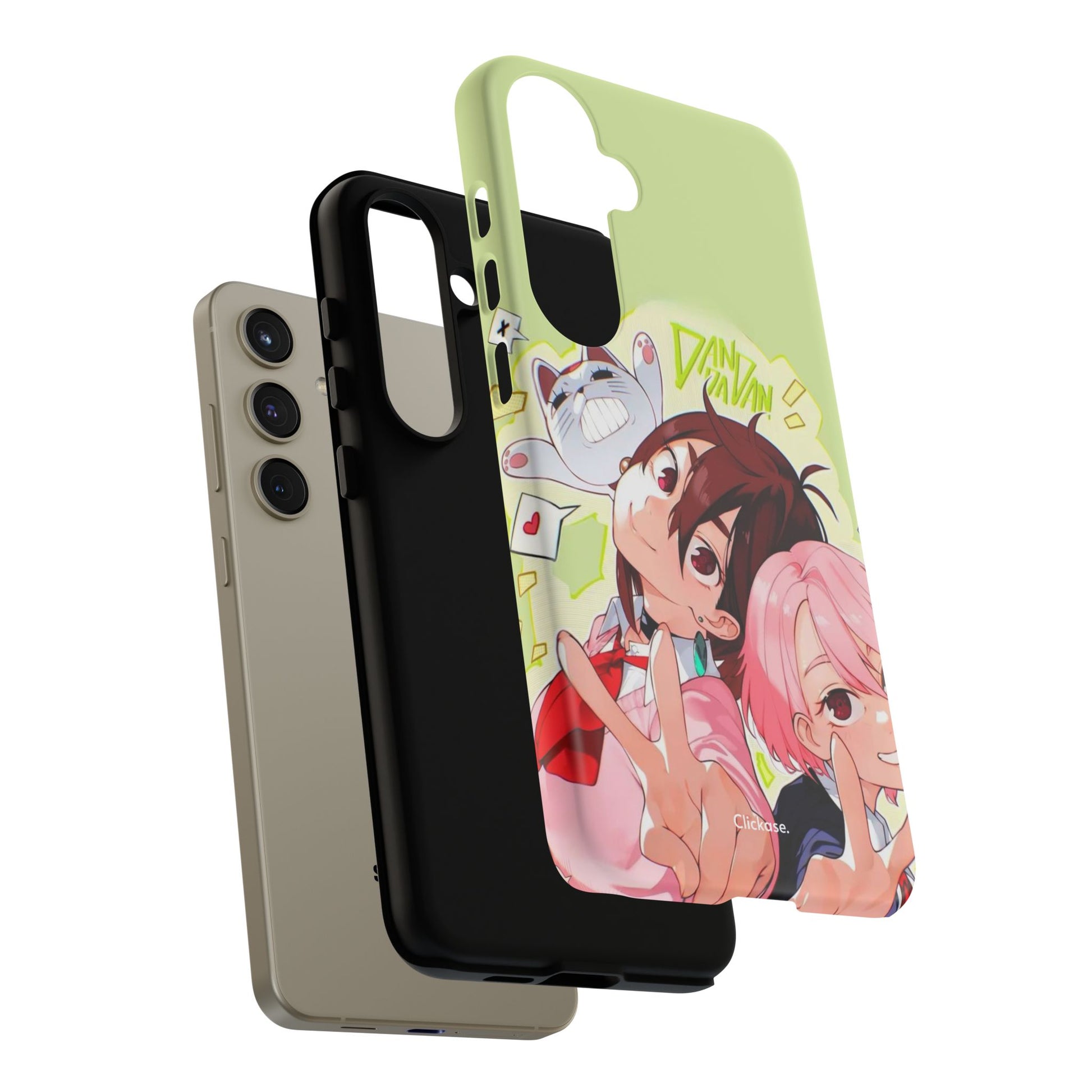 Momo & Aira - Dan Da Dan Tough Phone CasePhone CaseClickase®Momo & Aira
