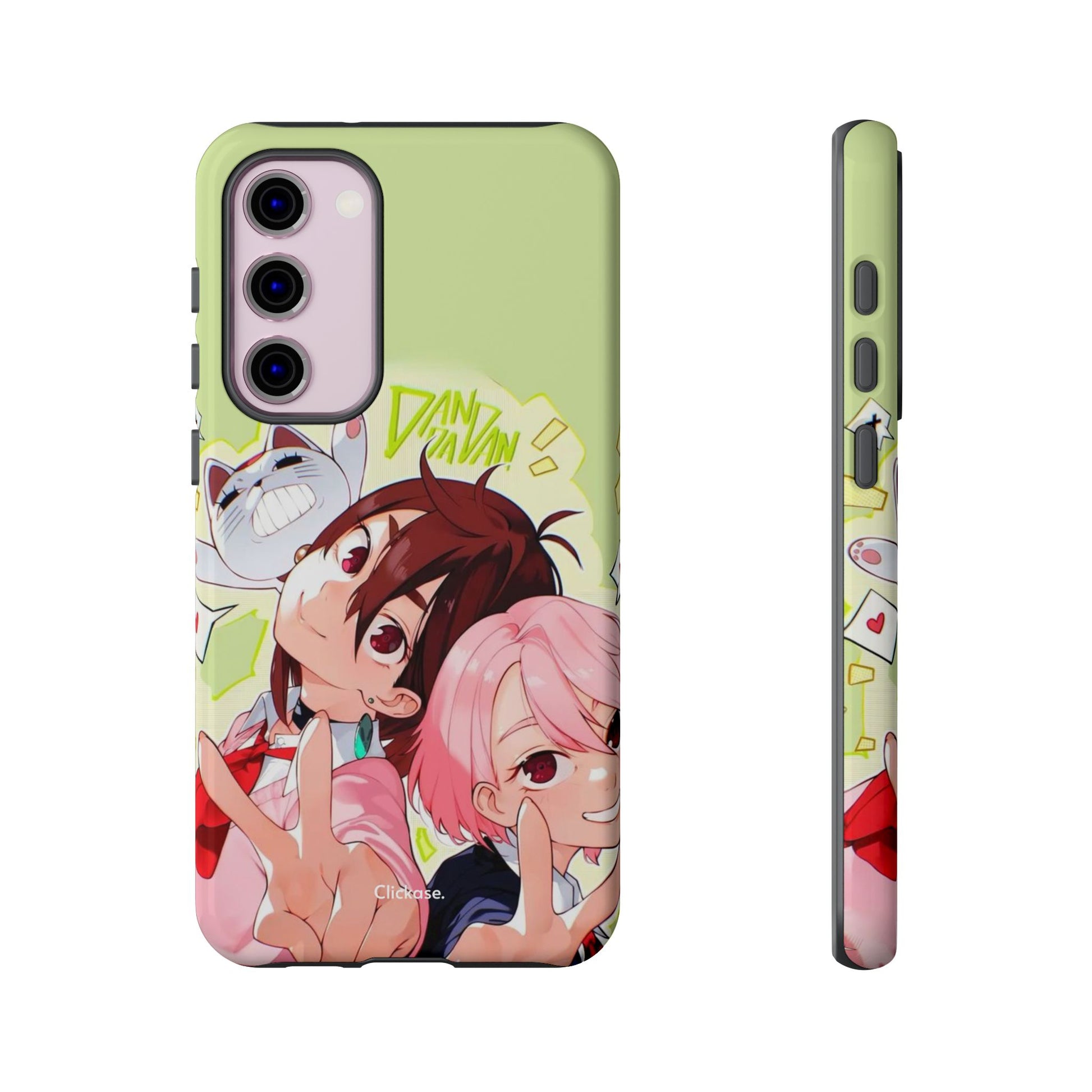 Momo & Aira - Dan Da Dan Tough Phone CasePhone CaseClickase®Momo & Aira