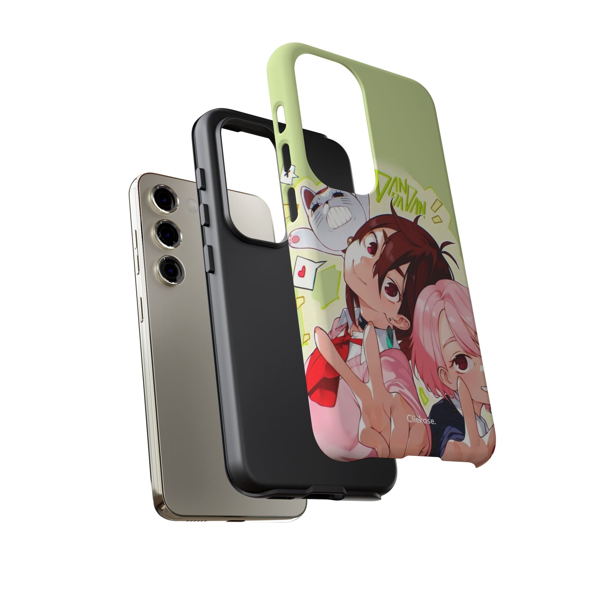 Momo & Aira - Dan Da Dan Tough Phone CasePhone CaseClickase®Momo & Aira