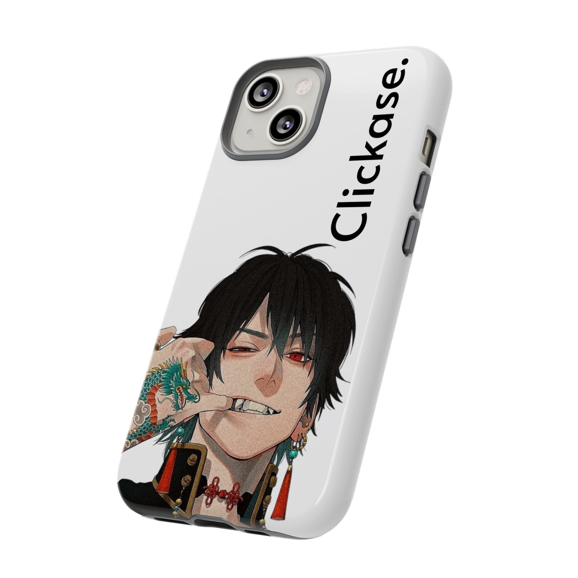 Edgy Anime Rebel Character - Tough Phone Case by