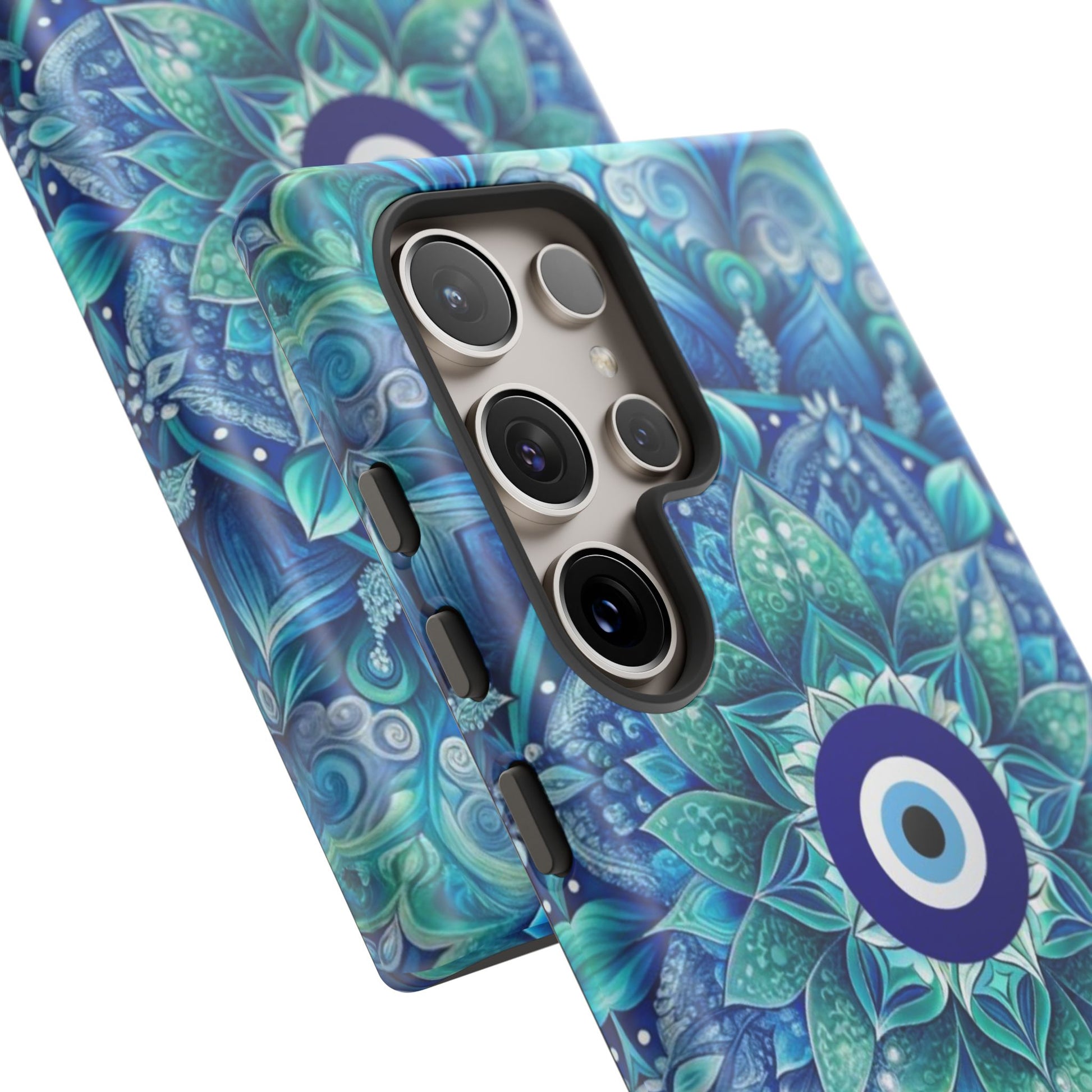 Mandala Design Blue Eye Pattern Tough Phone Case by