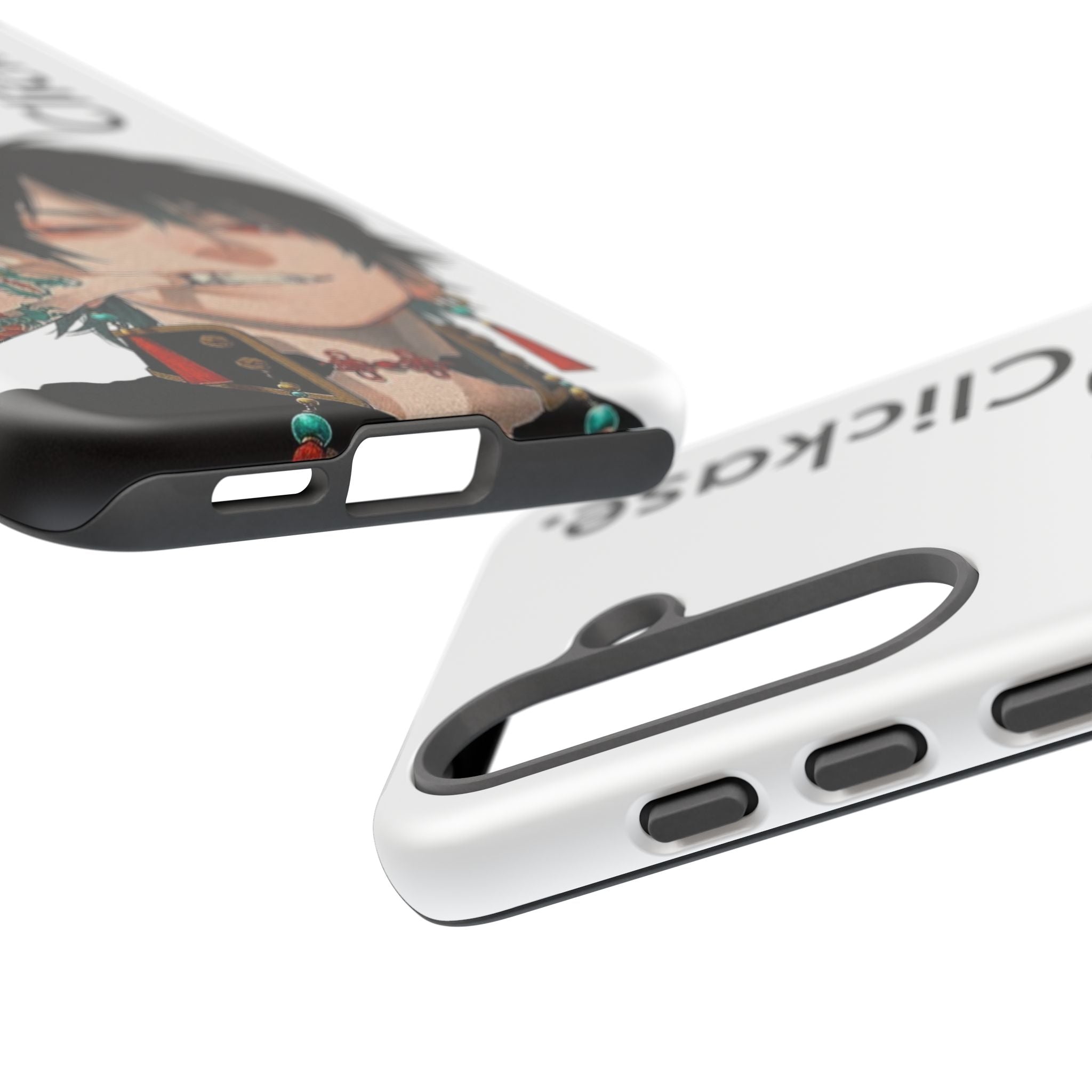 Edgy Anime Rebel Character - Tough Phone Case by