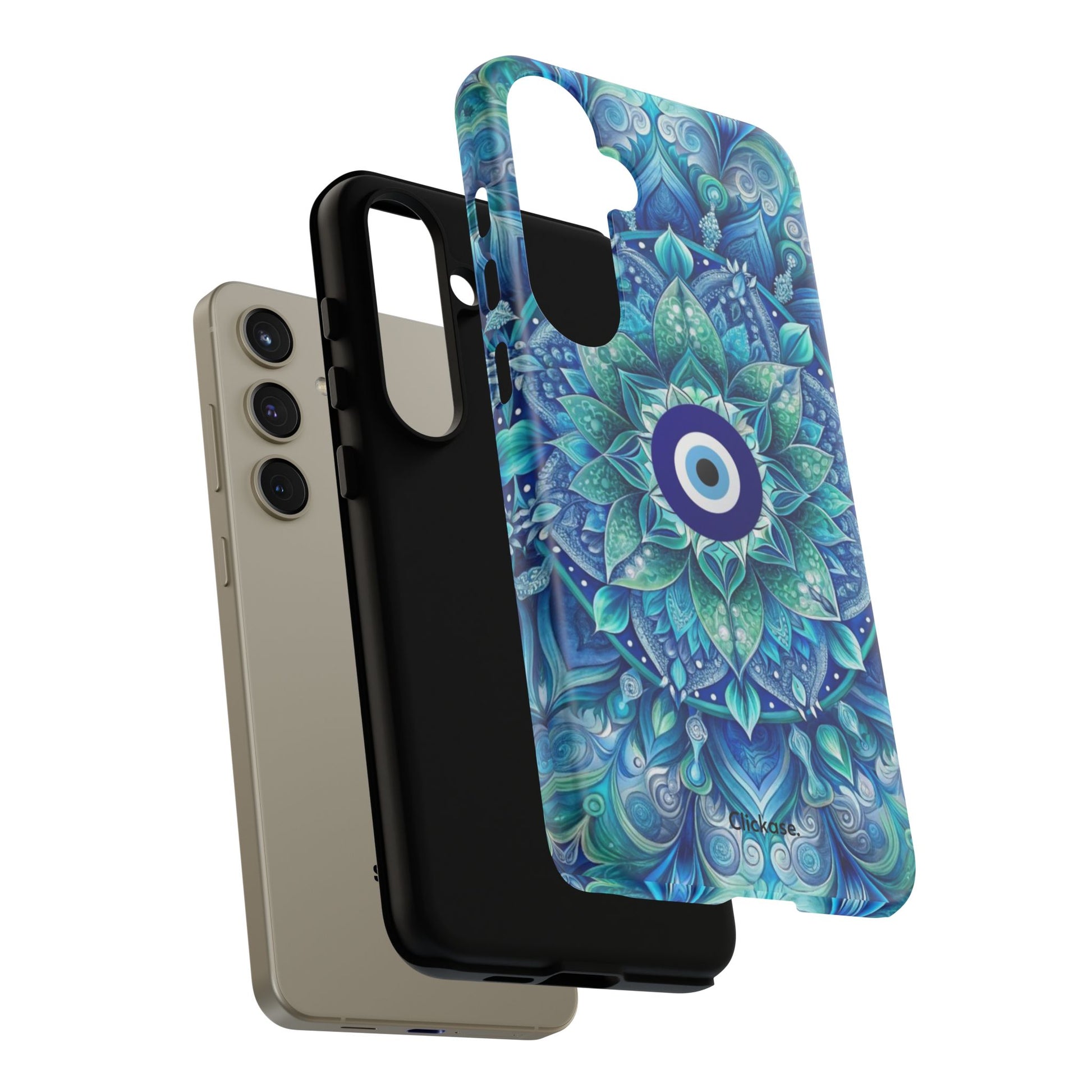 Mandala Design Blue Eye Pattern Tough Phone Case by